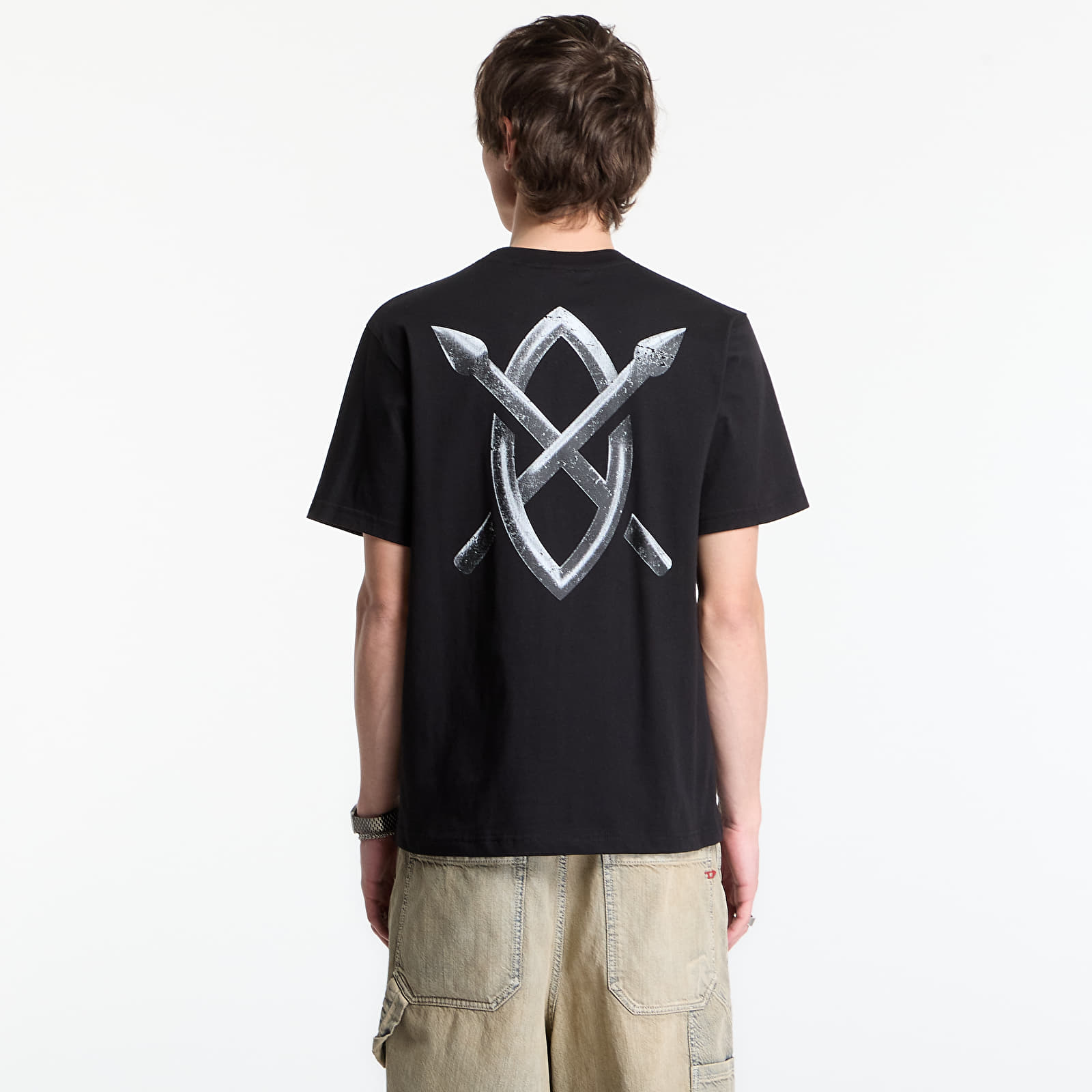 T-shirts Daily Paper Metal Shield Ss T-Shirt Black