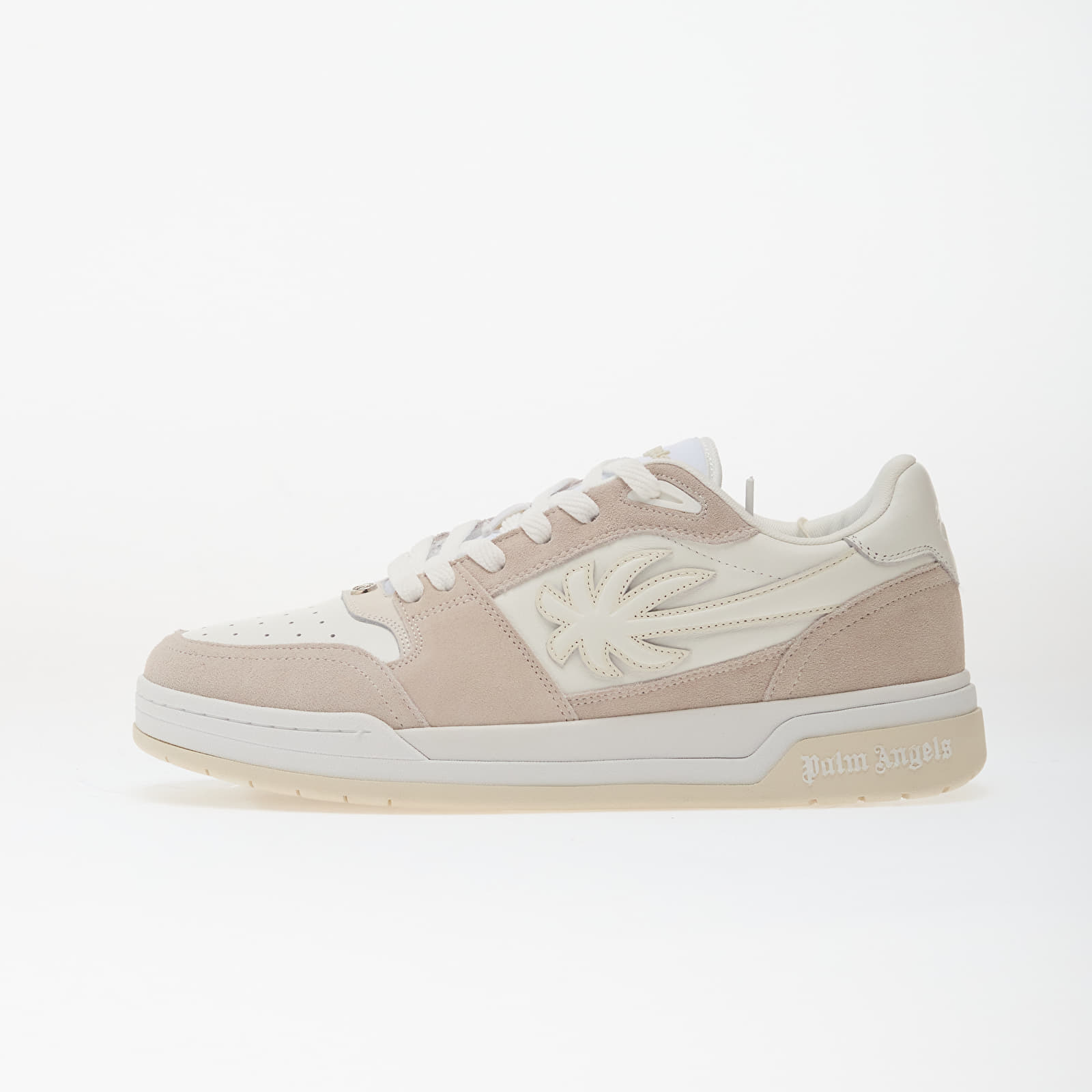 Herren Sneaker und Schuhe Palm Angels Palm Basketball Lea Sneakers White Off White