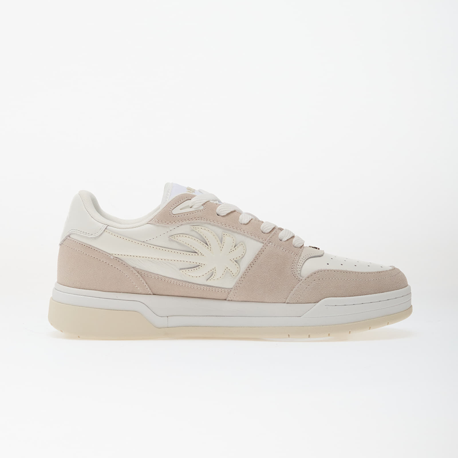 Herren Sneaker und Schuhe Palm Angels Palm Basketball Lea Sneakers White Off White