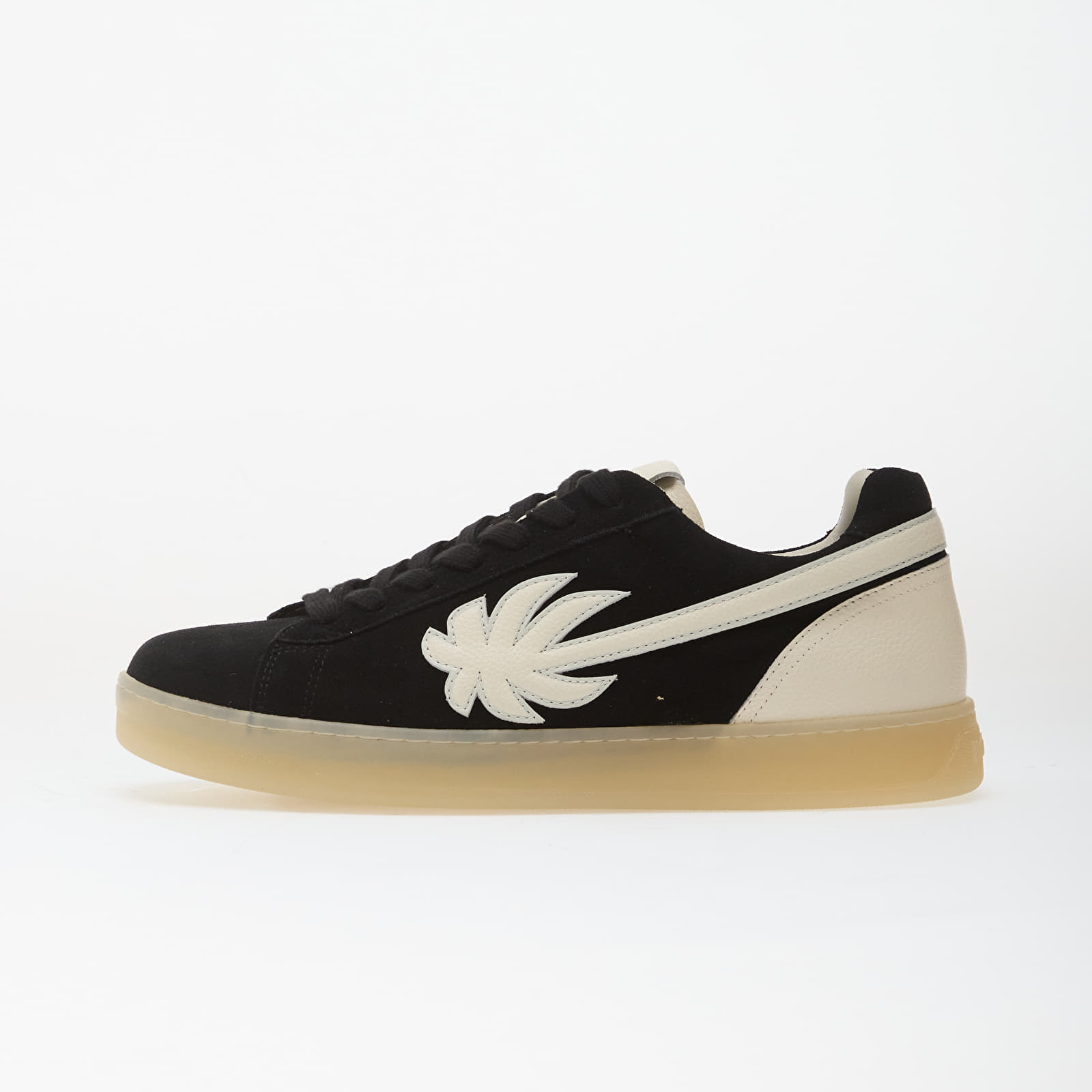 Men's shoes Palm Angels Palm Tennis Suede Sneakers Black Ivory