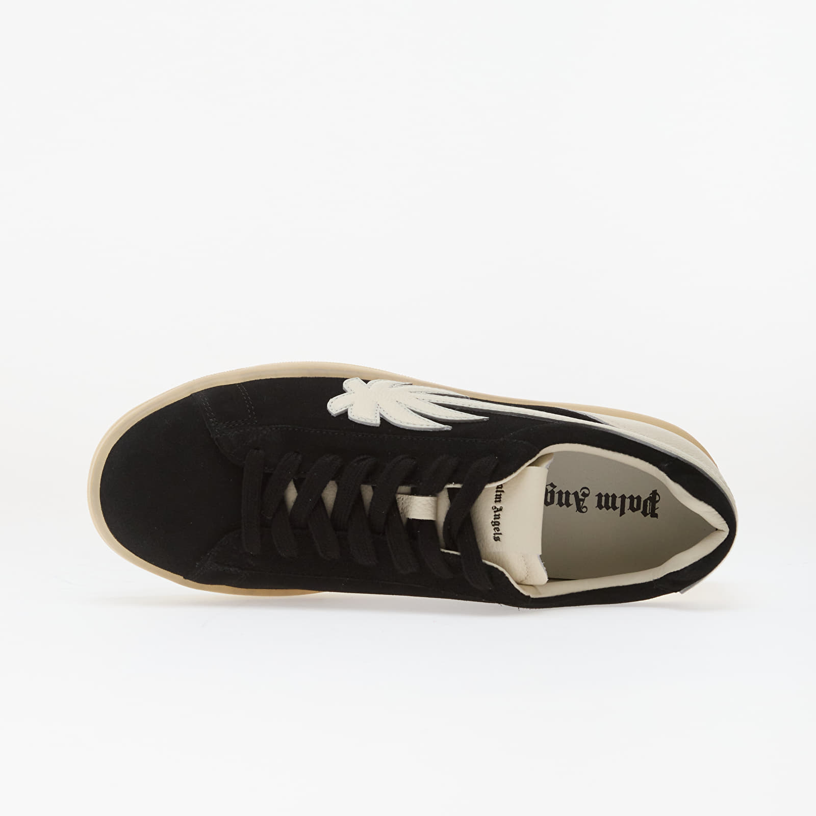 Men's shoes Palm Angels Palm Tennis Suede Sneakers Black Ivory