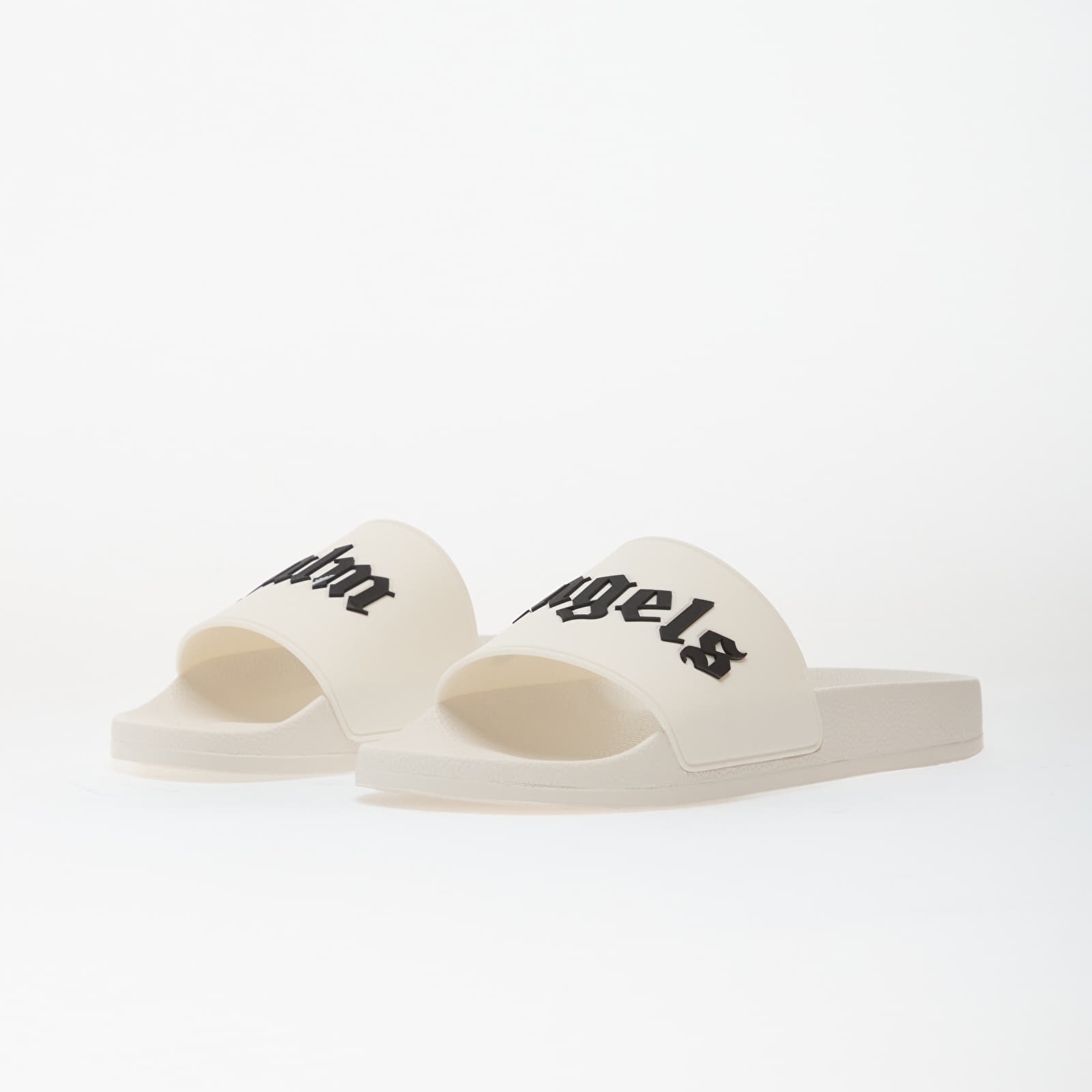 Herresko Palm Angels Big Logo Sliders Off White Black