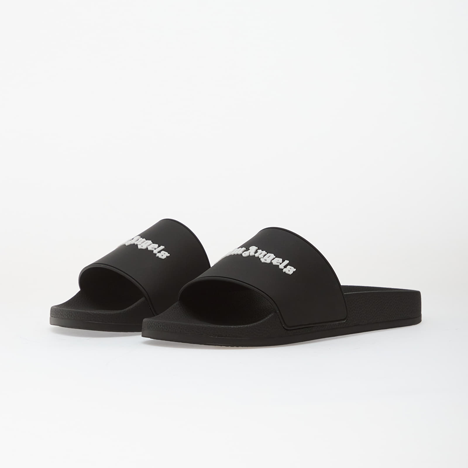 Sko til mænd Palm Angels Classic Logo Sliders Black White