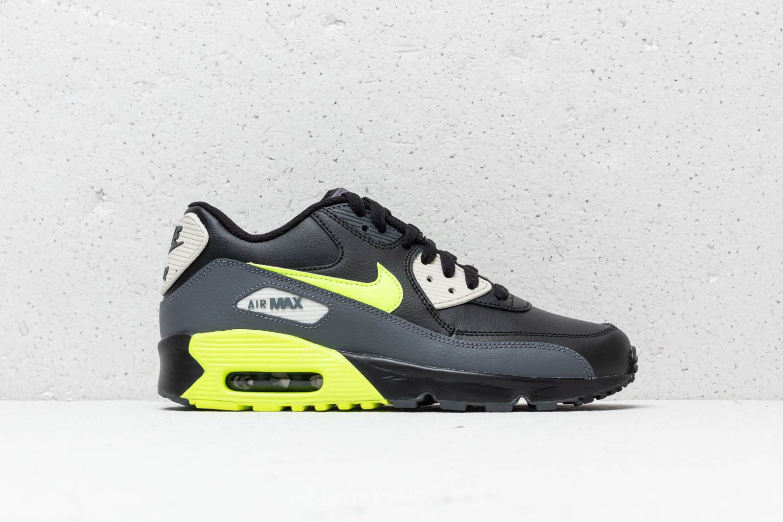 Moteriška avalynė Nike Air Max 90 Leather (GS) Dark Grey/ Vold-Black