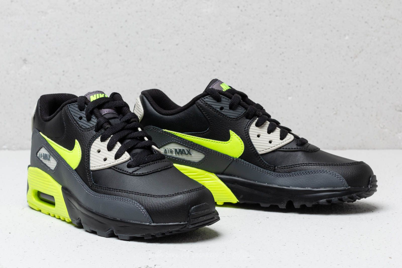 Damen Sneaker und Schuhe Nike Air Max 90 Leather GS Dark Grey Vold Black Footshop
