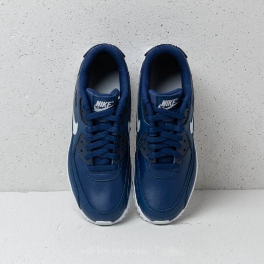 Women s shoes Nike Air MAx 90 LTR GS Blue Void Pure Platinum White Footshop