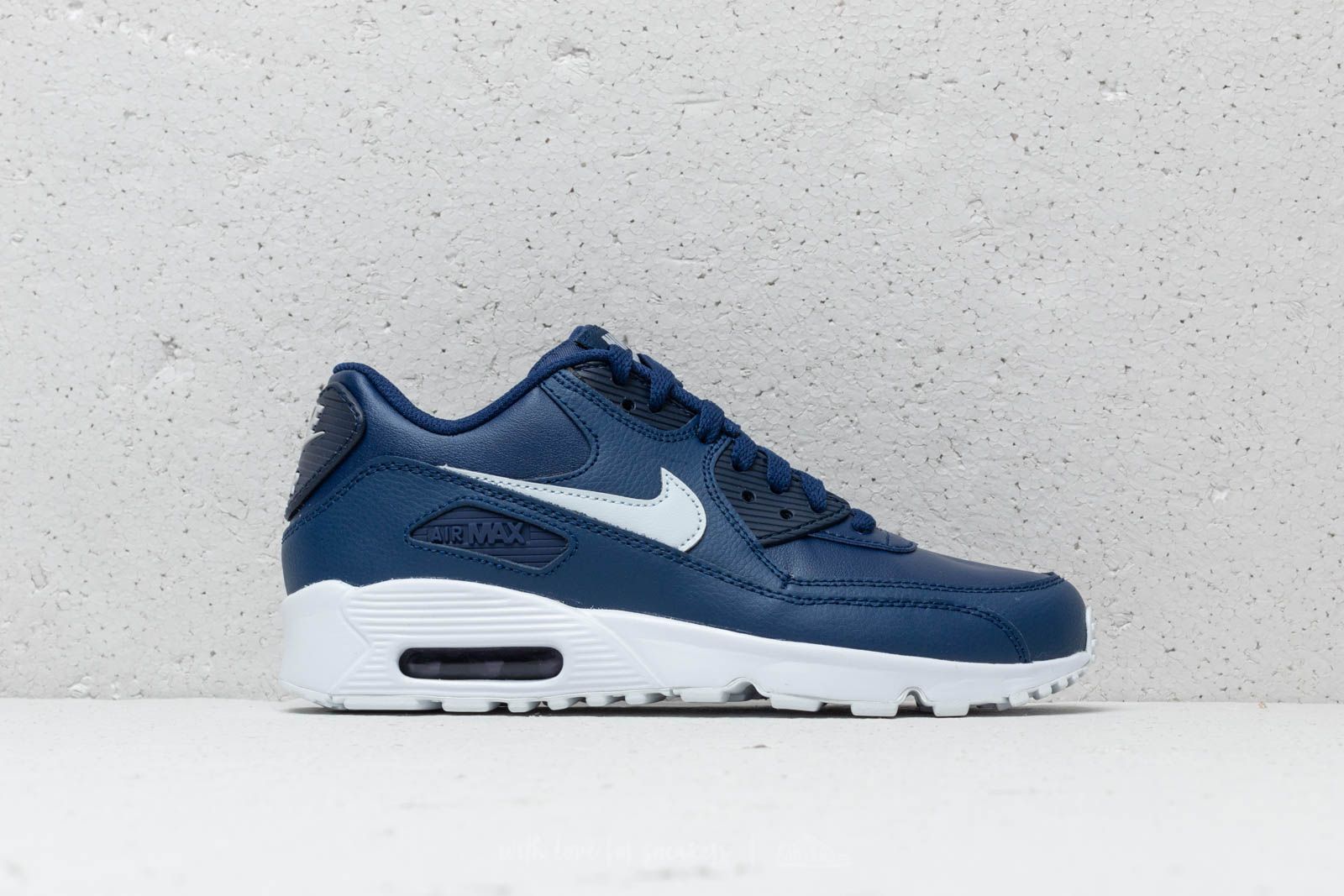 Damen Sneaker und Schuhe Nike Air MAx 90 LTR GS Blue Void Pure Platinum White Footshop