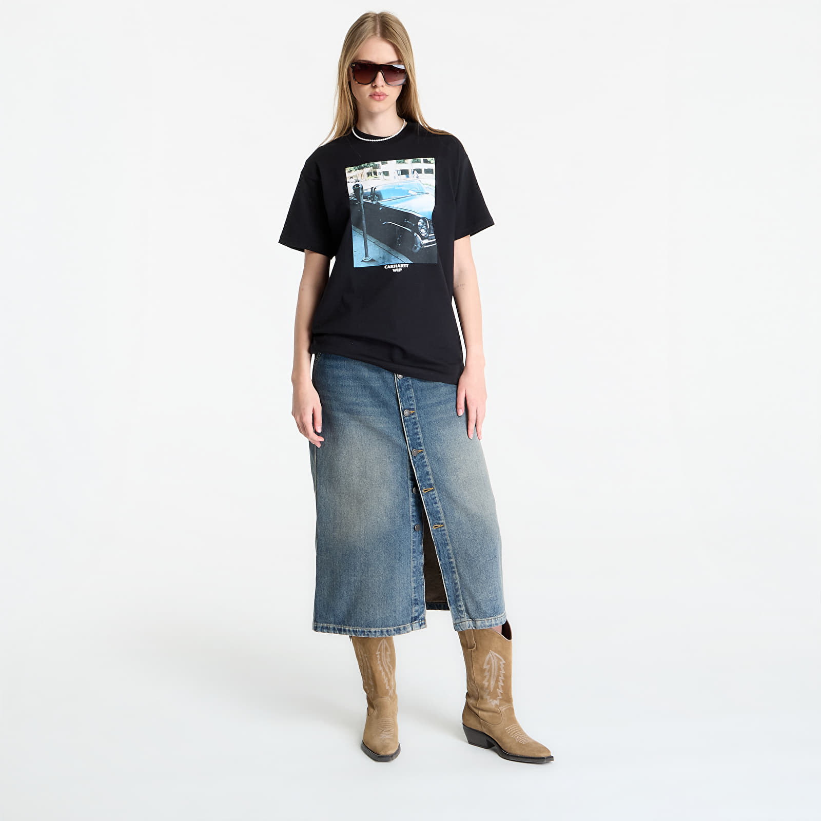 T-shirts för män Carhartt WIP S/S Warm Views T-Shirt UNISEX Black
