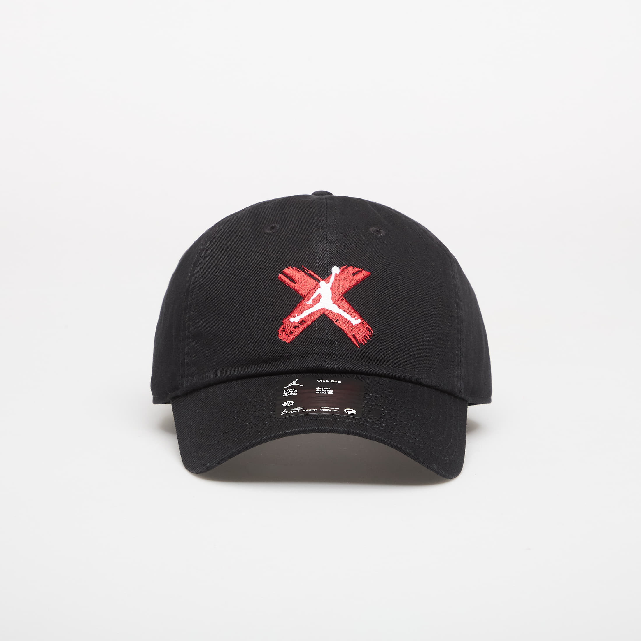 Levně Kšiltovka Jordan Club Unstructured Curved-Bill Hat Black/ White L/XL