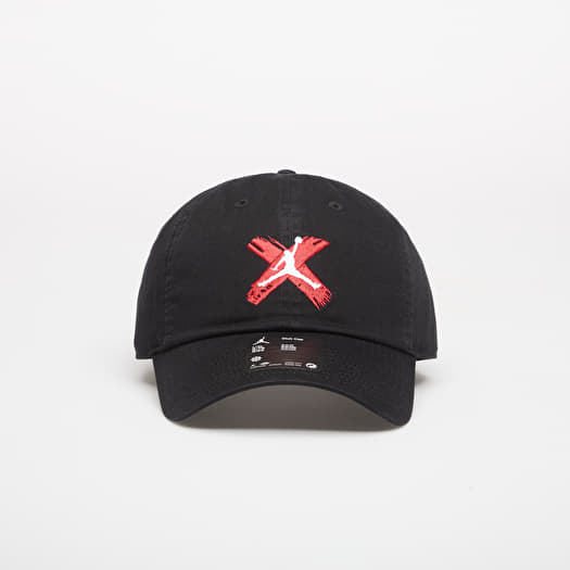 Cepure Jordan Club Unstructured Curved-Bill Hat Black/ White