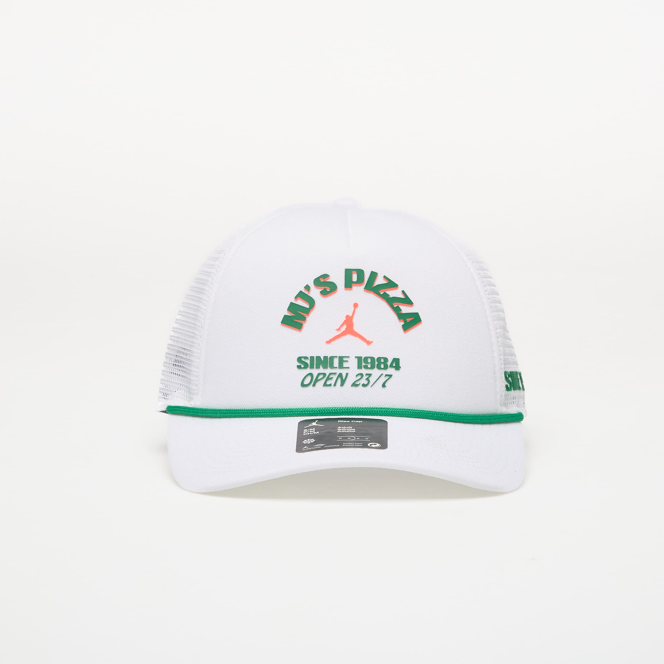 Tappo Jordan Rise Structured Trucker Cap White/ Court Green/ Infrared 23