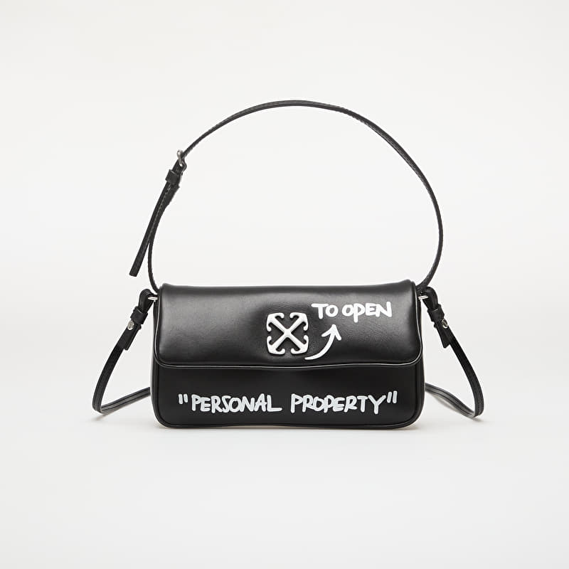 Handbag Off-White Jitney Shoulder 0.7 Quote Black