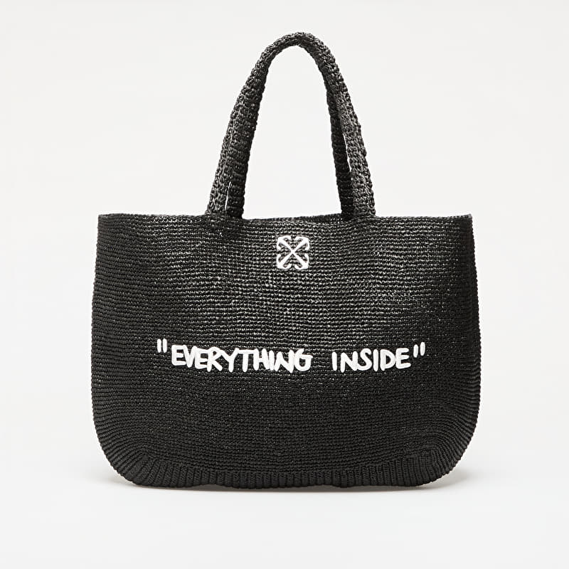 Off-White Jitney Tote Quote Black