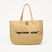 Off-White Jitney Tote Quote Sand
