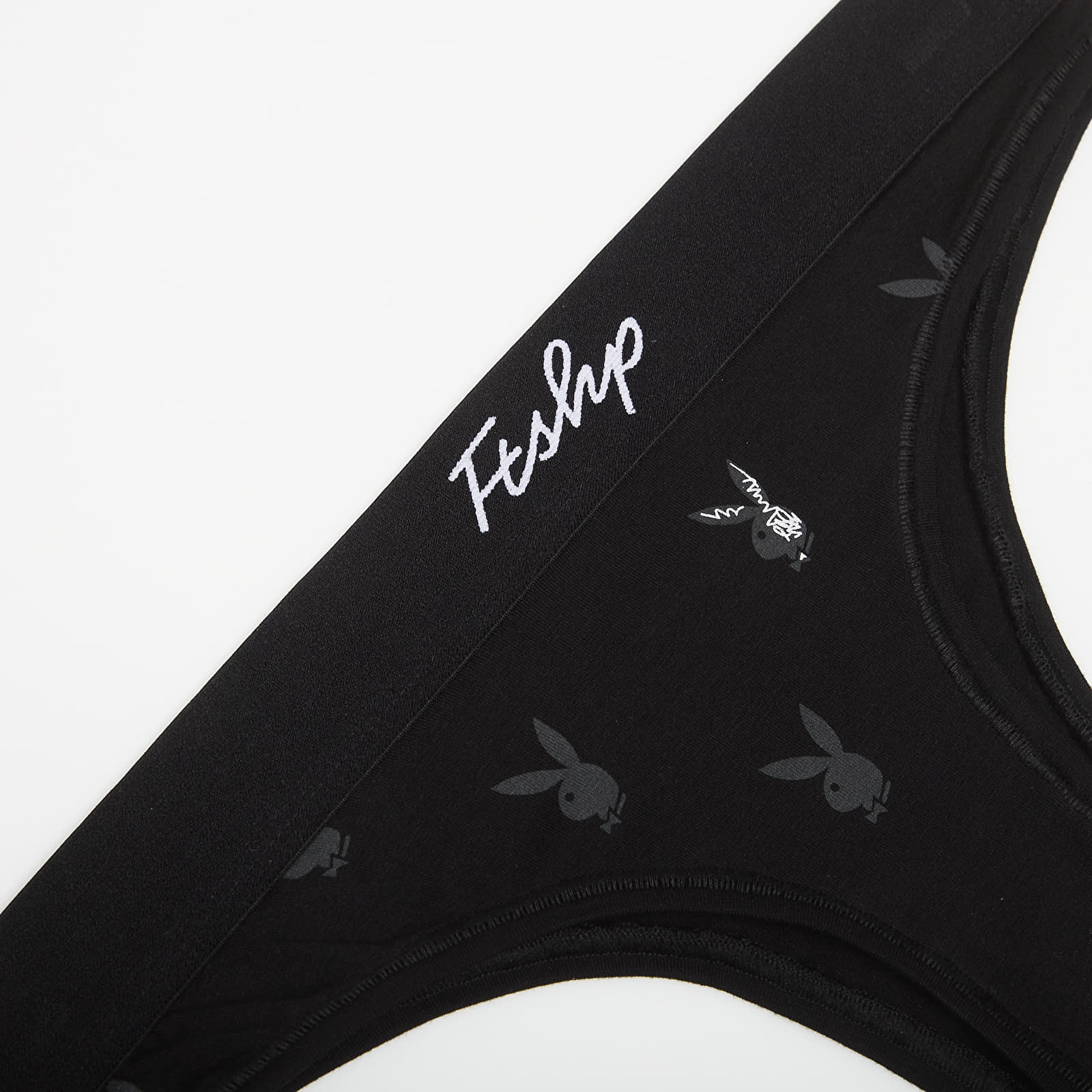 Panties Playboy x FTSHP Underwear Womans Brief 3 Pack Black