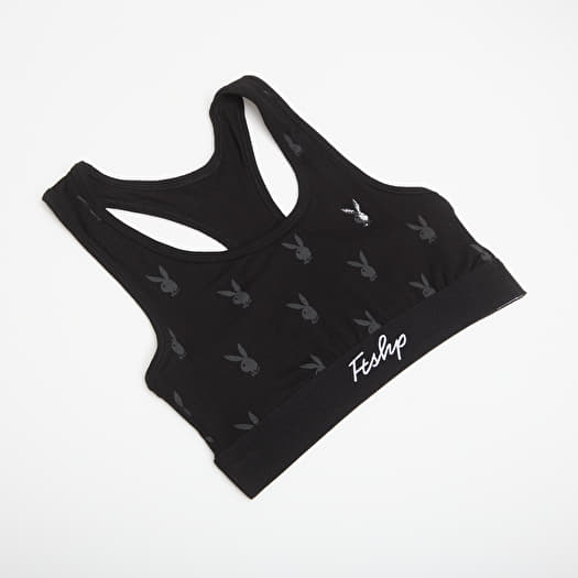 Modrček Playboy x FTSHP Underwear Womans Bralette 1 Pack Black