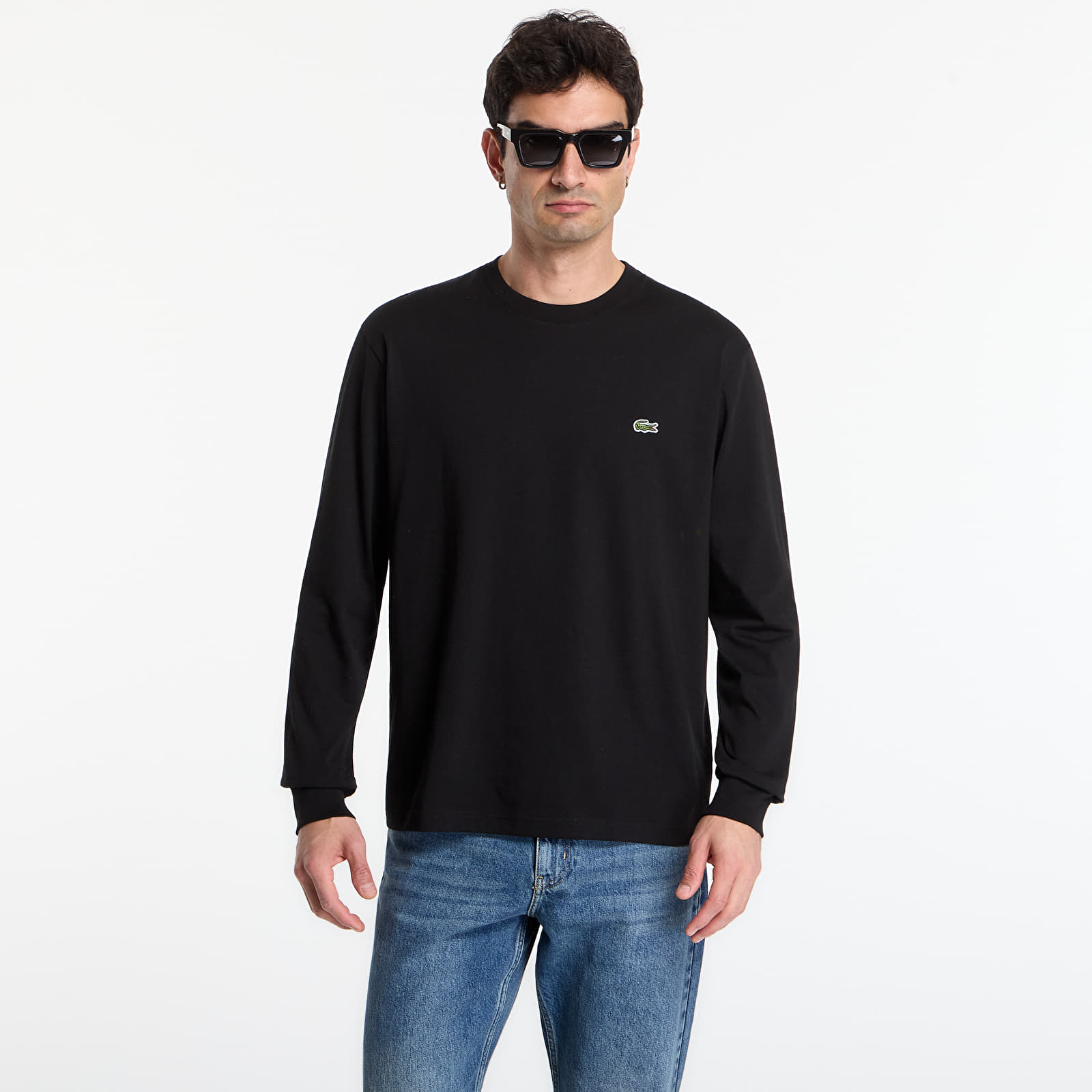 T-shirts för män LACOSTE Tee-Shirt Black