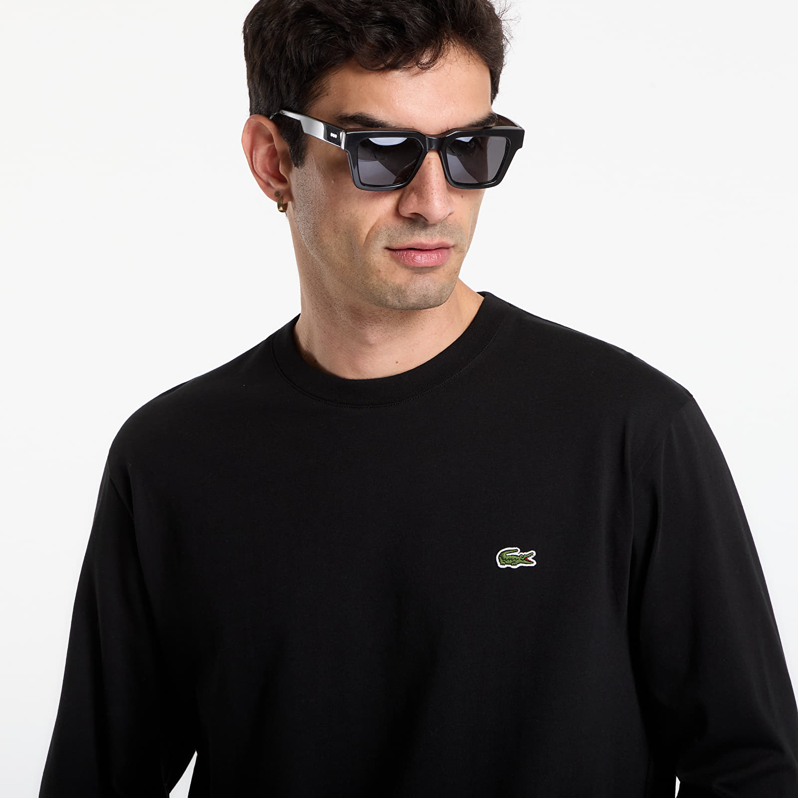 T-shirts för män LACOSTE Tee-Shirt Black