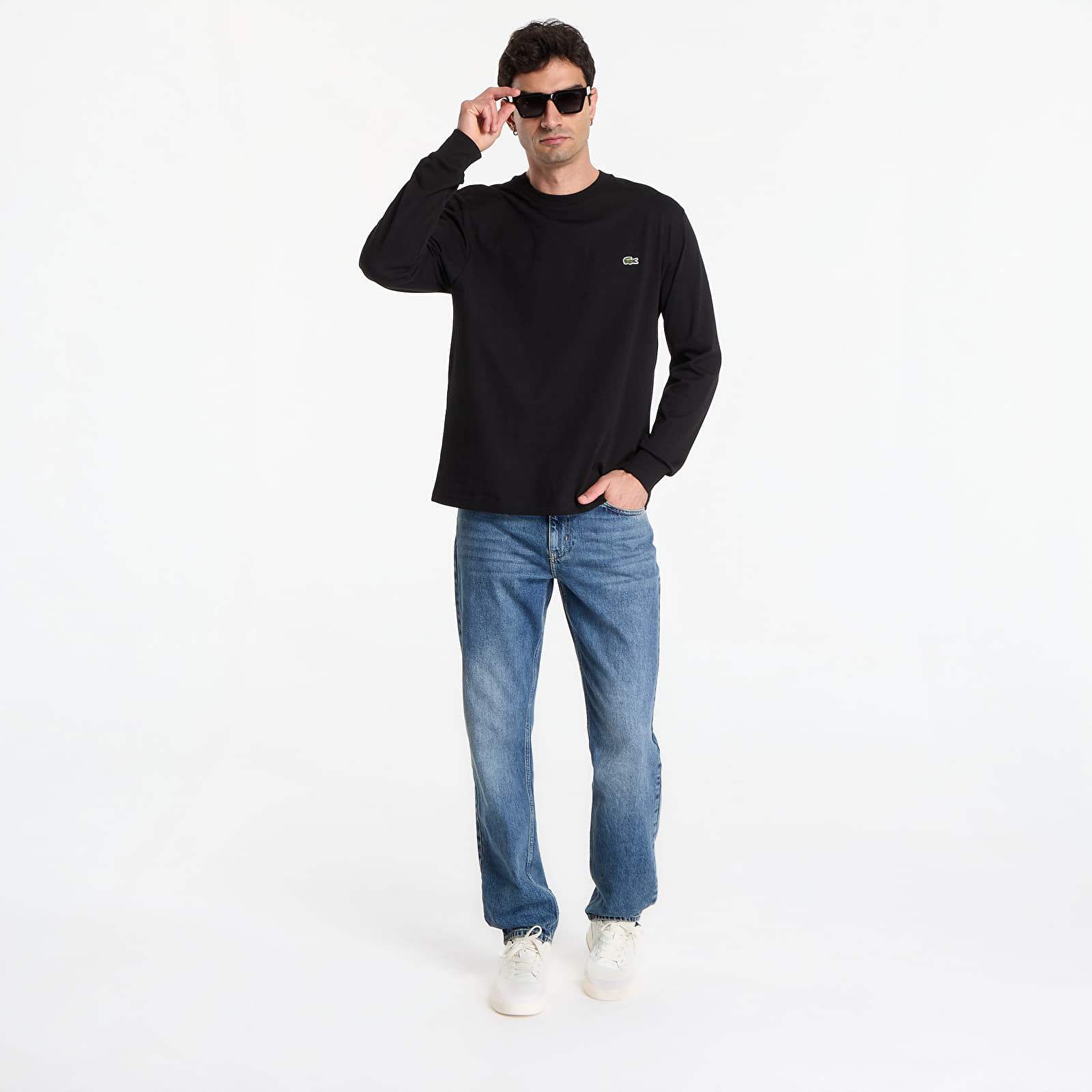 T-shirts för män LACOSTE Tee-Shirt Black