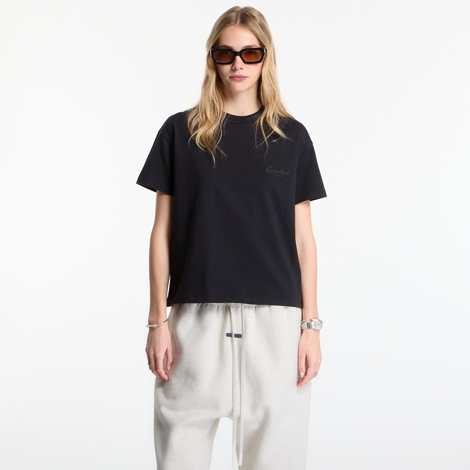 Magliette Fear of God Essentials Classic Short Sleeve Tee Vintage Black
