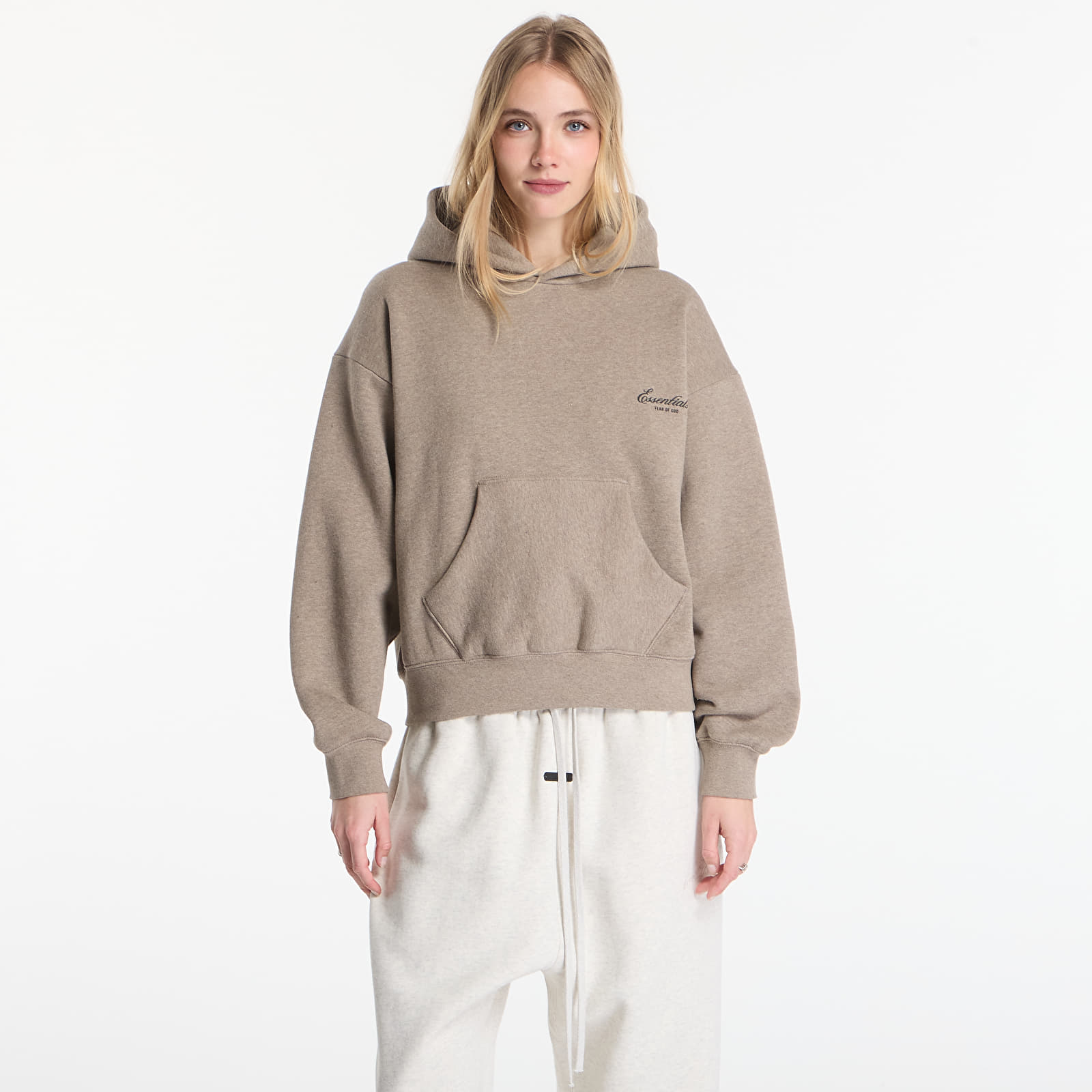 Mikiny Fear of God Essentials Classic Hoodie Homestead Heather