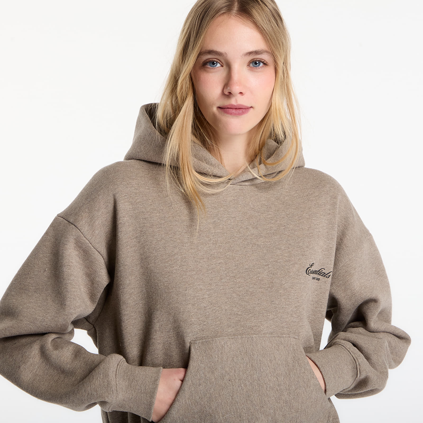 Mikiny Fear of God Essentials Classic Hoodie Homestead Heather