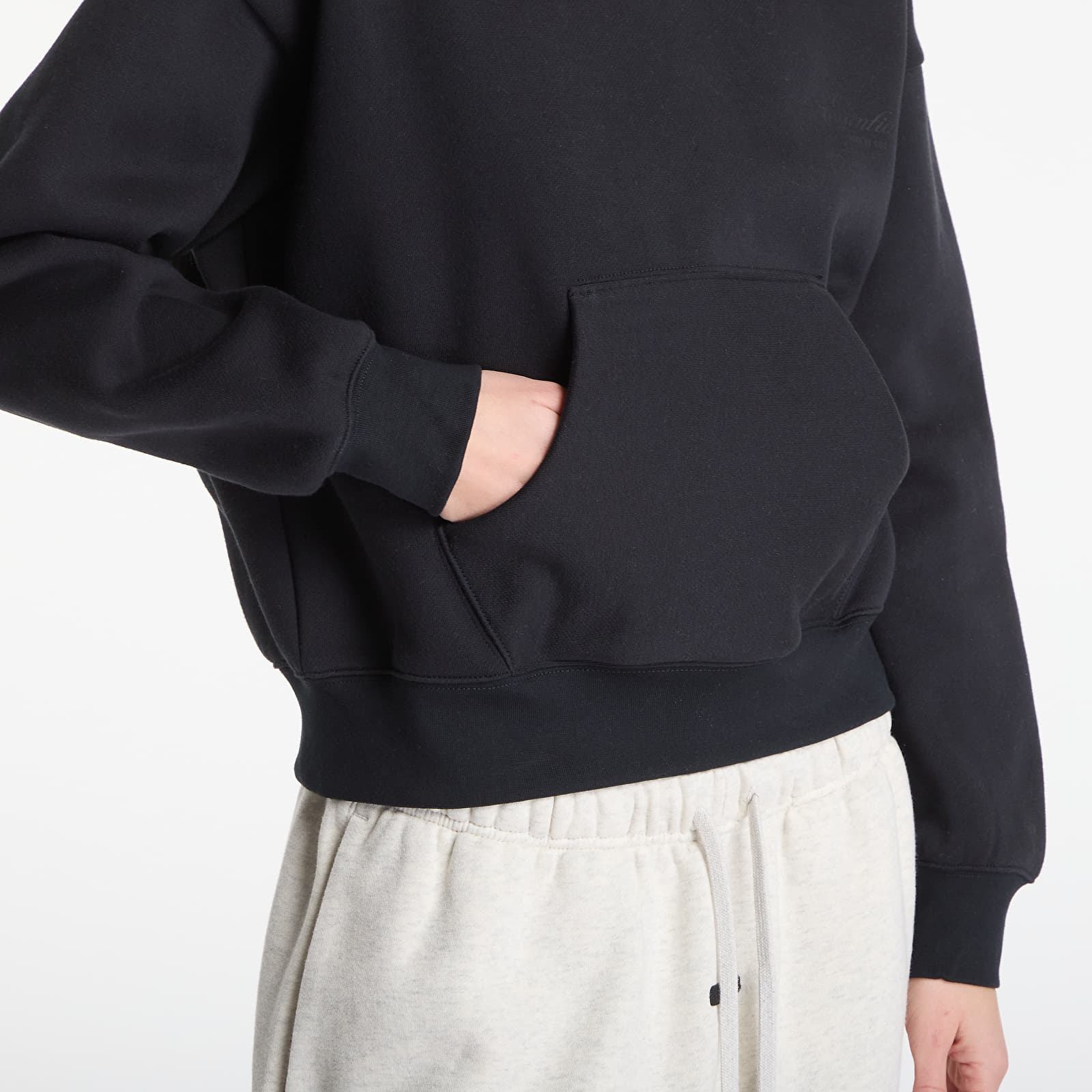 Mikiny Fear of God Essentials Classic Hoodie Vintage Black