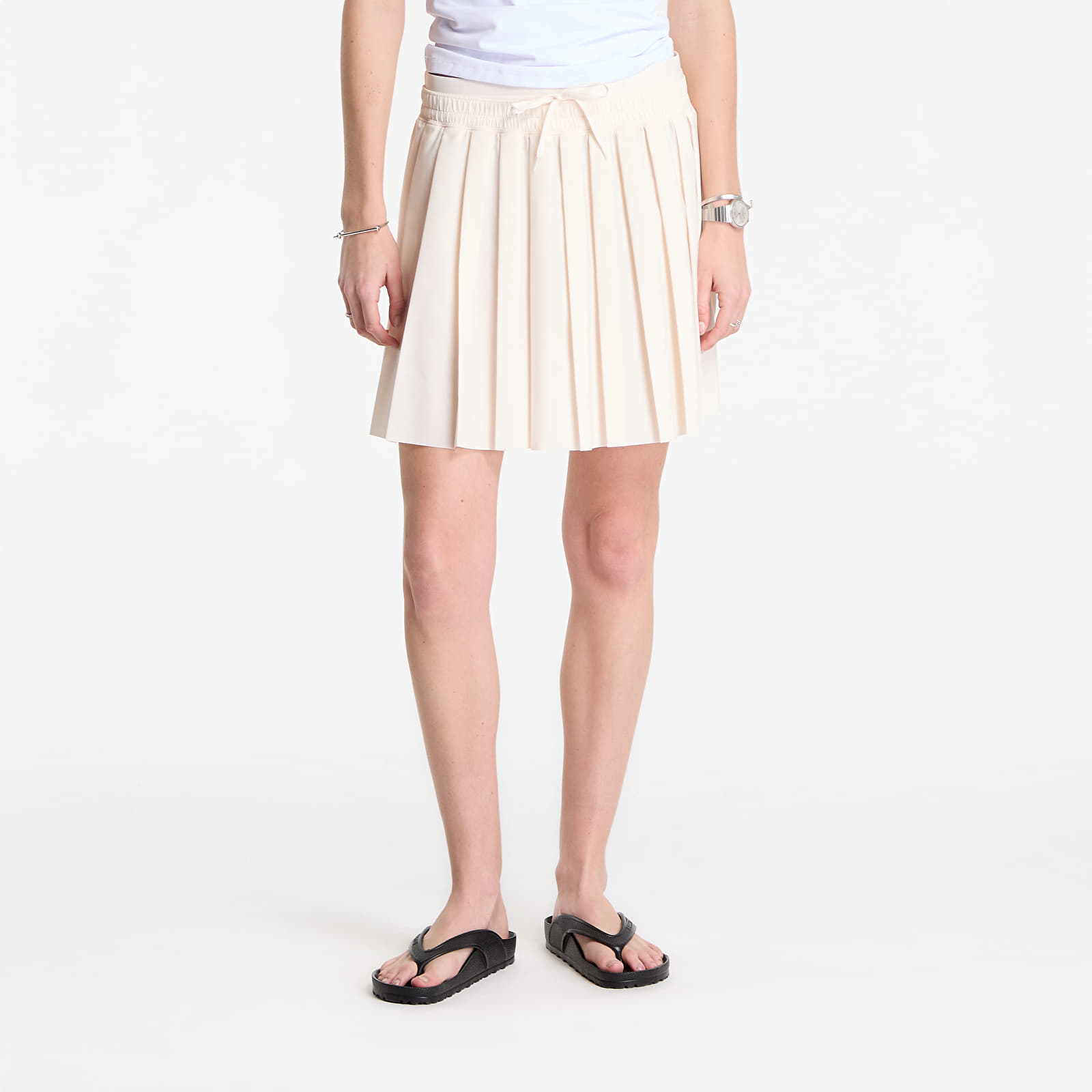 Sukně Nike Sportswear Women's Mid-Rise Pleated Skirt Chalk/ Chalk