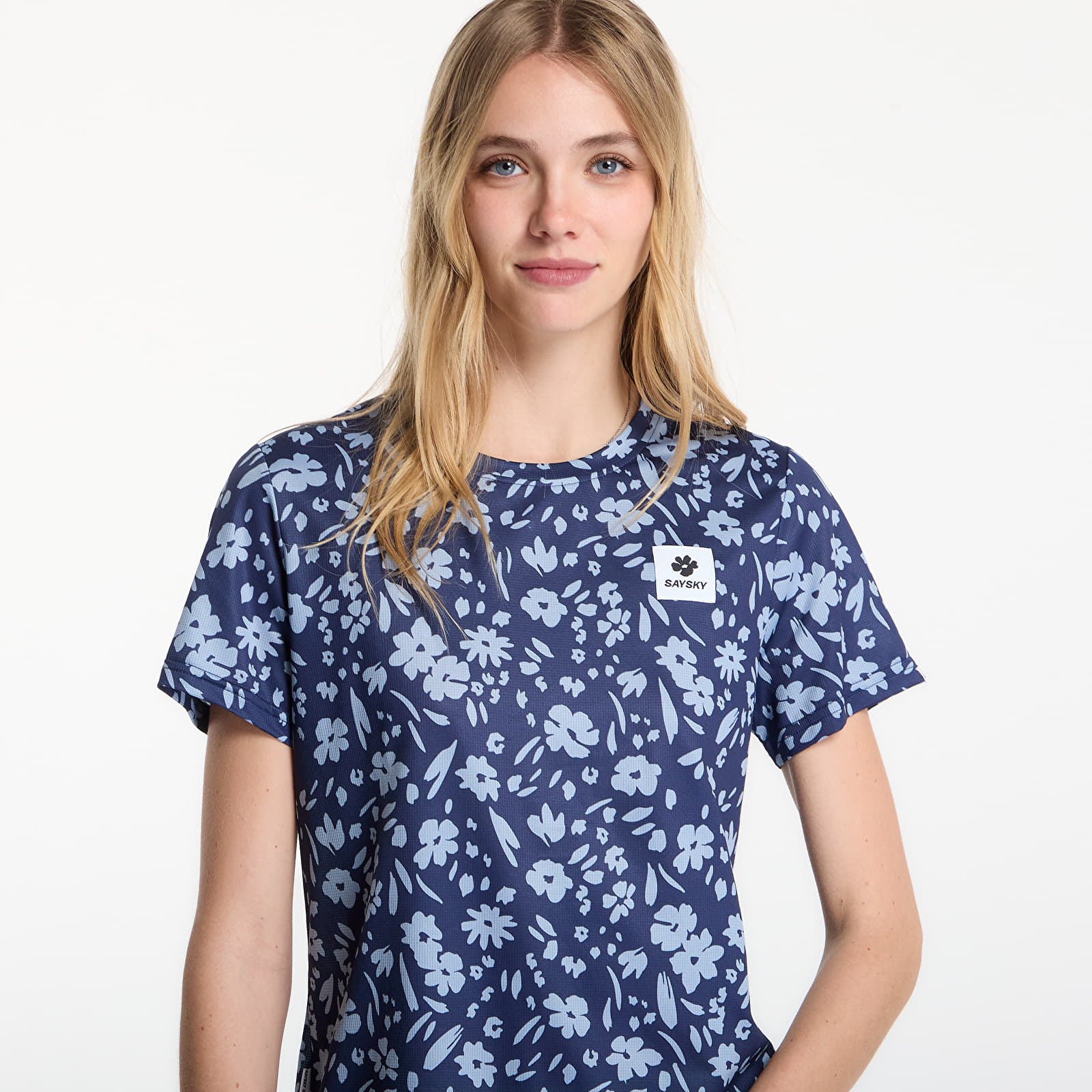 T-shirts SAYSKY W Flower Combat T-Shirt Blue Flower