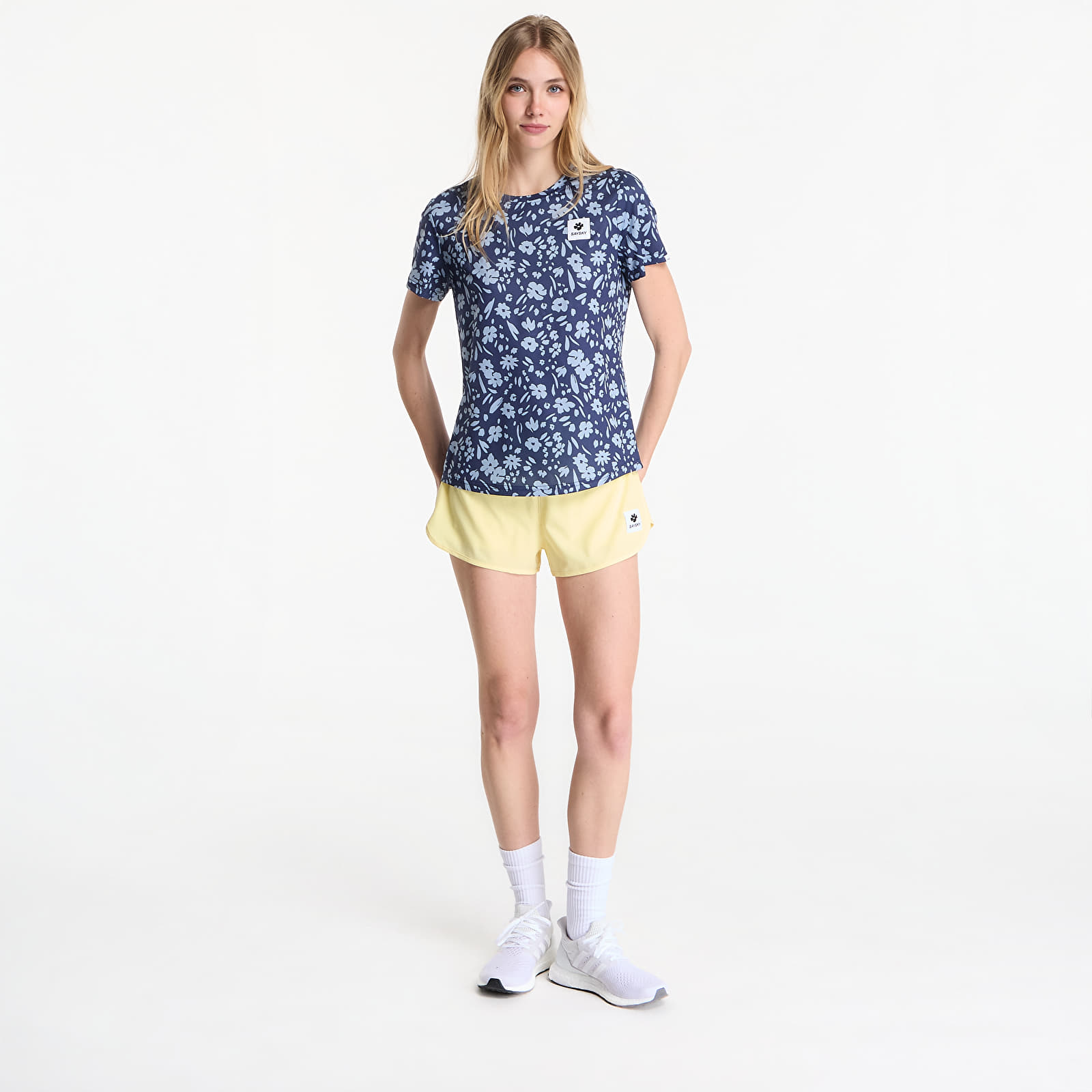 T-shirts SAYSKY W Flower Combat T-Shirt Blue Flower