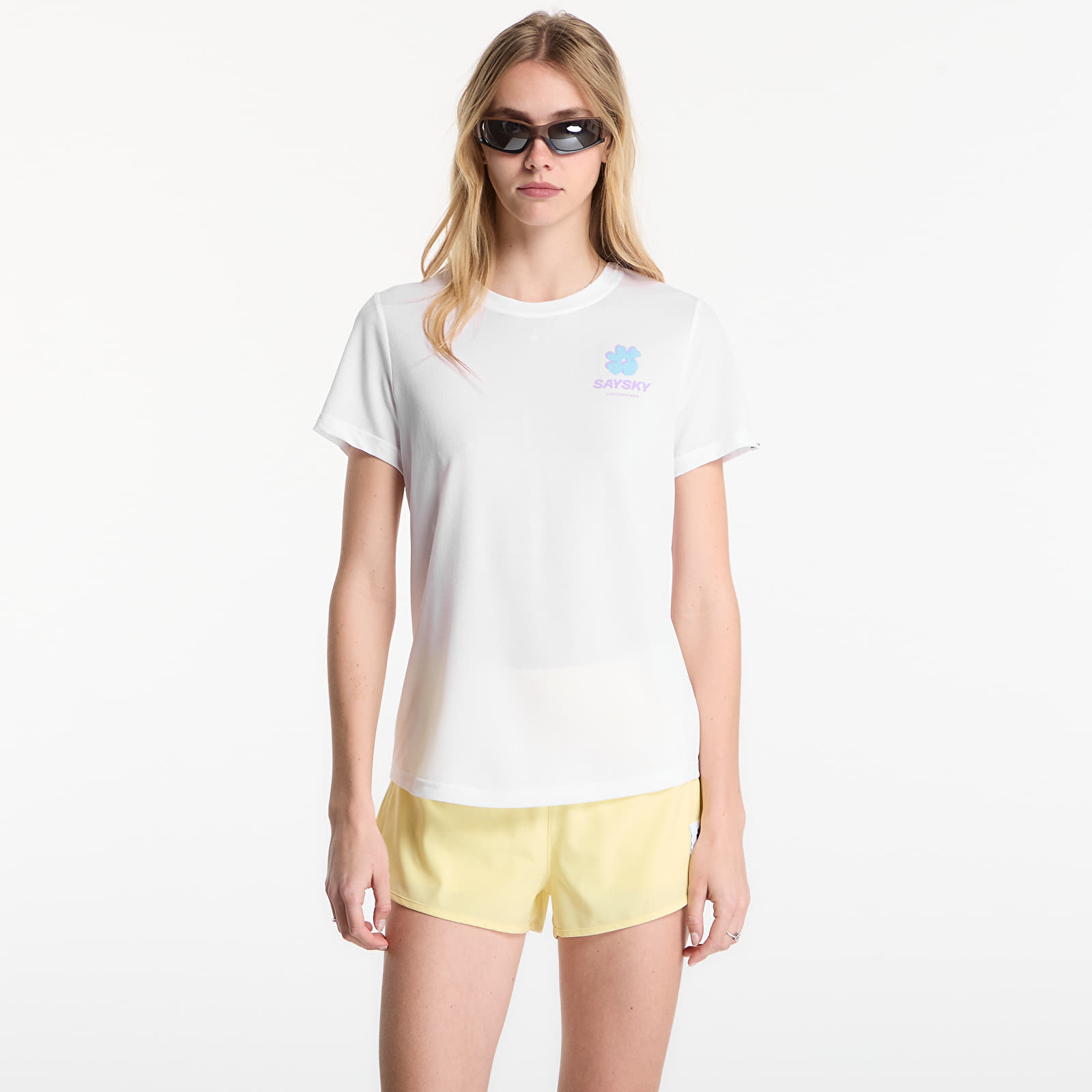 T-shirts SAYSKY W Flower Combat T-Shirt White