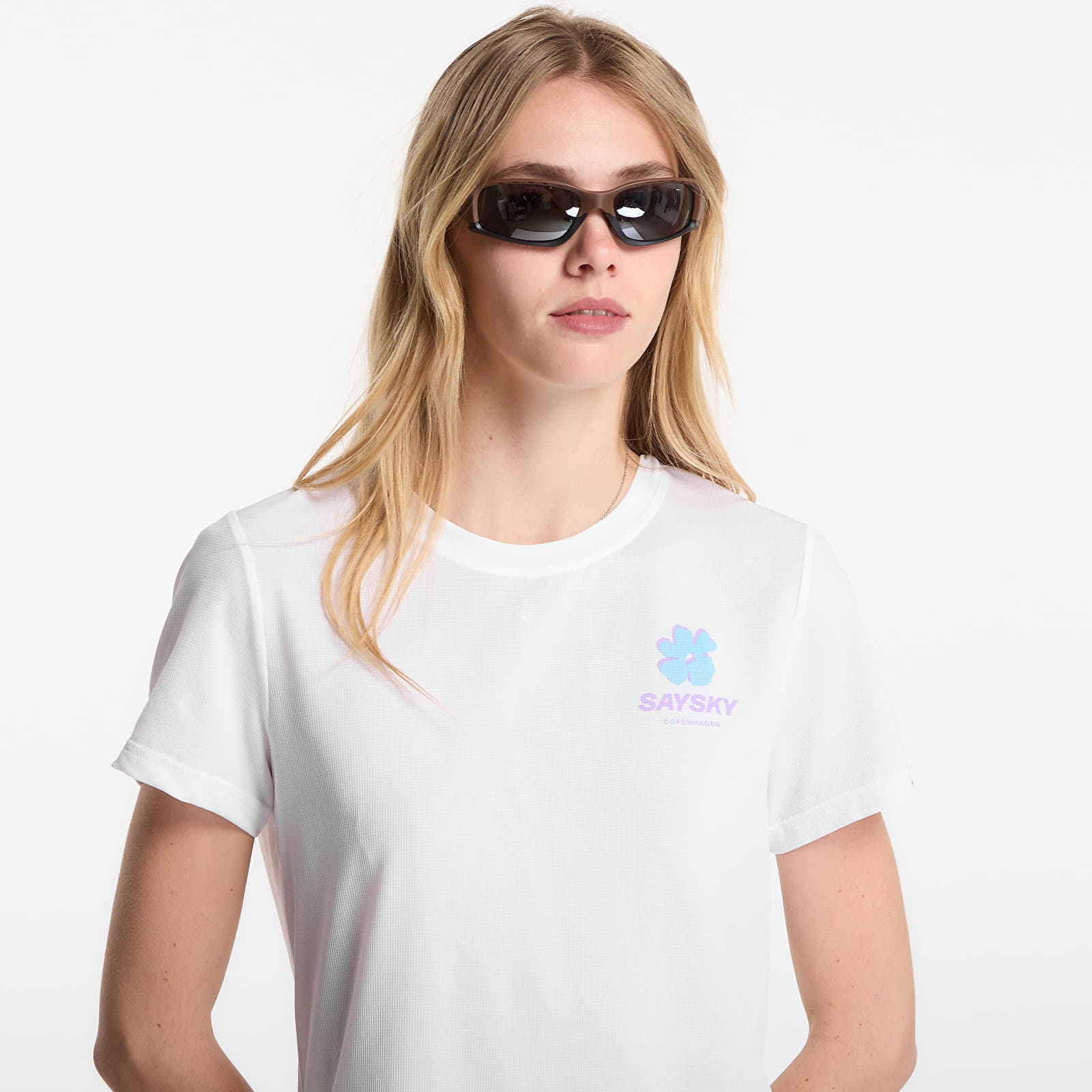 T-shirts SAYSKY W Flower Combat T-Shirt White