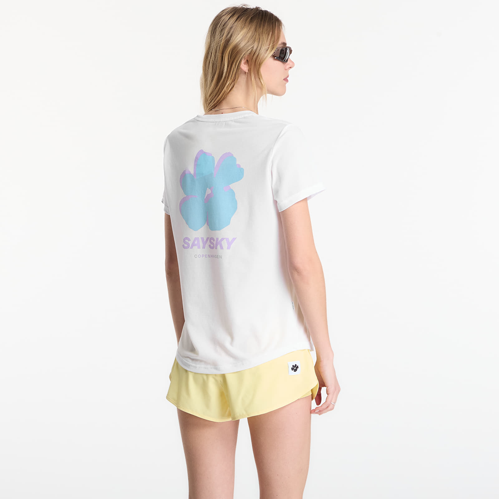 T-shirts SAYSKY W Flower Combat T-Shirt White