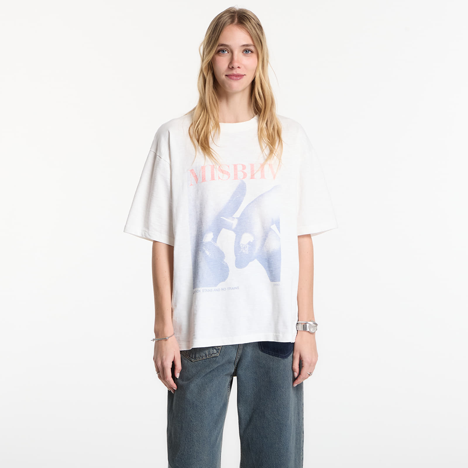 Marškinėliai MISBHV Lip Stick T-Shirt UNISEX Off White