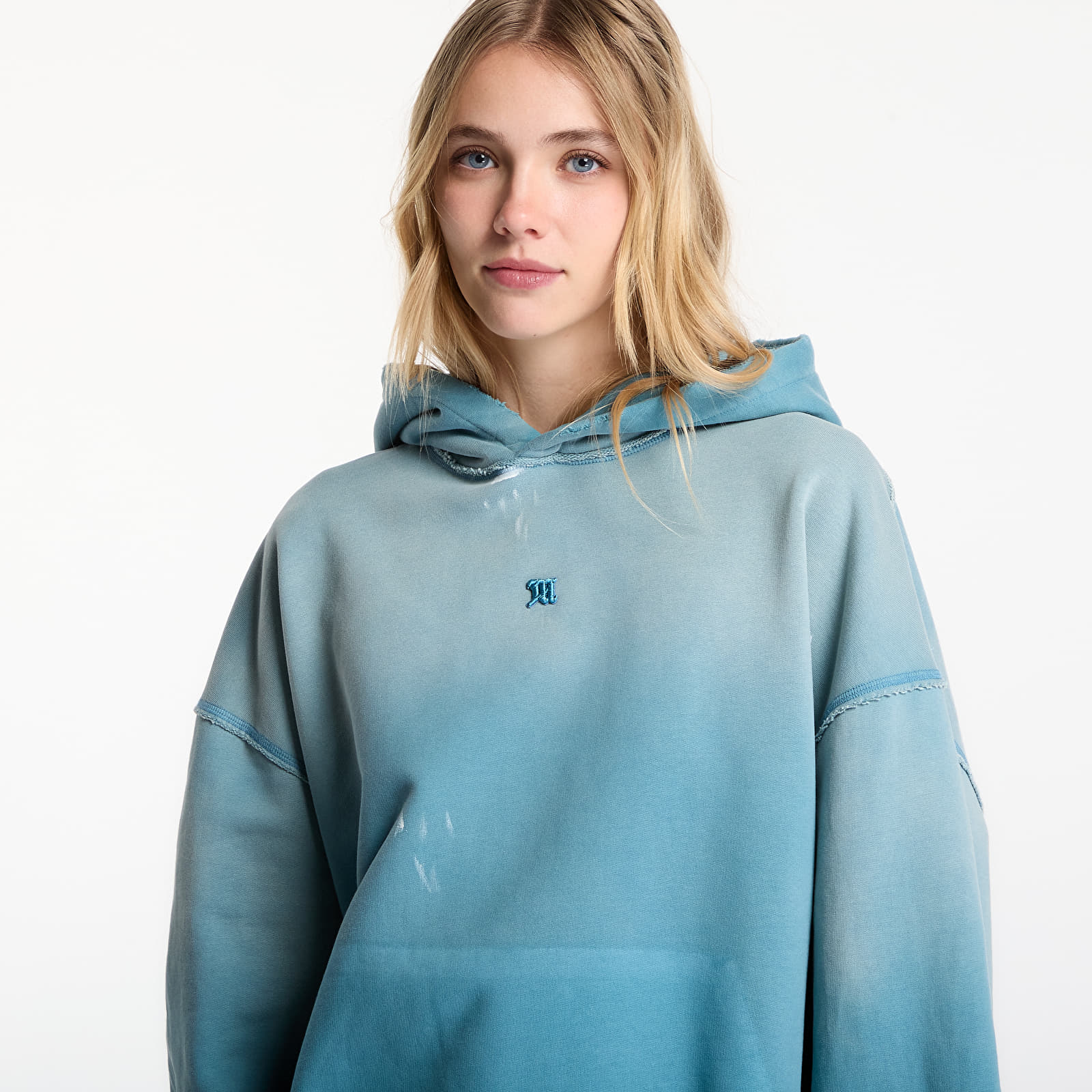 Mikiny MISBHV Shadow Pocket Hoodie UNISEX Teal Blue