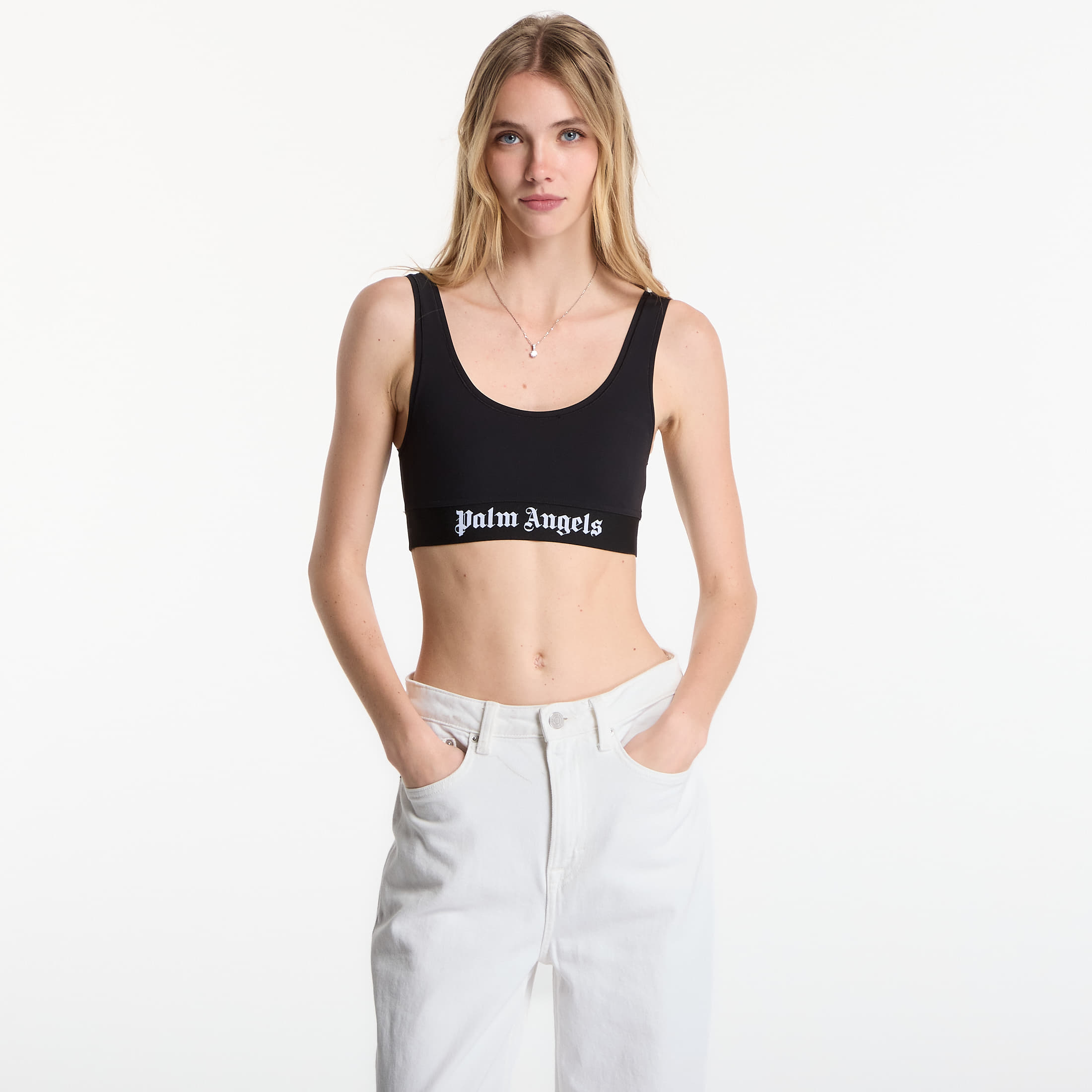 Podprsenka Palm Angels Classic Logo Sport Bra Black/ Black S