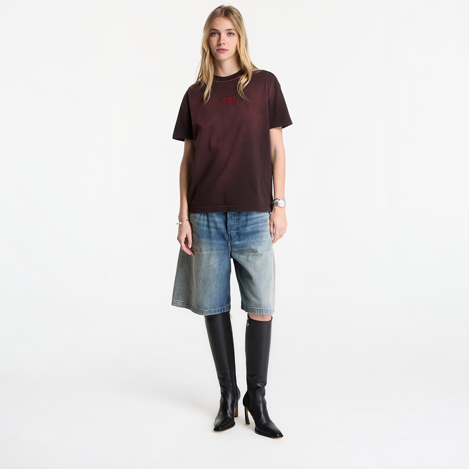 Majice T-shirt Off-White x AC Milan Reg Tee Black/ No Color