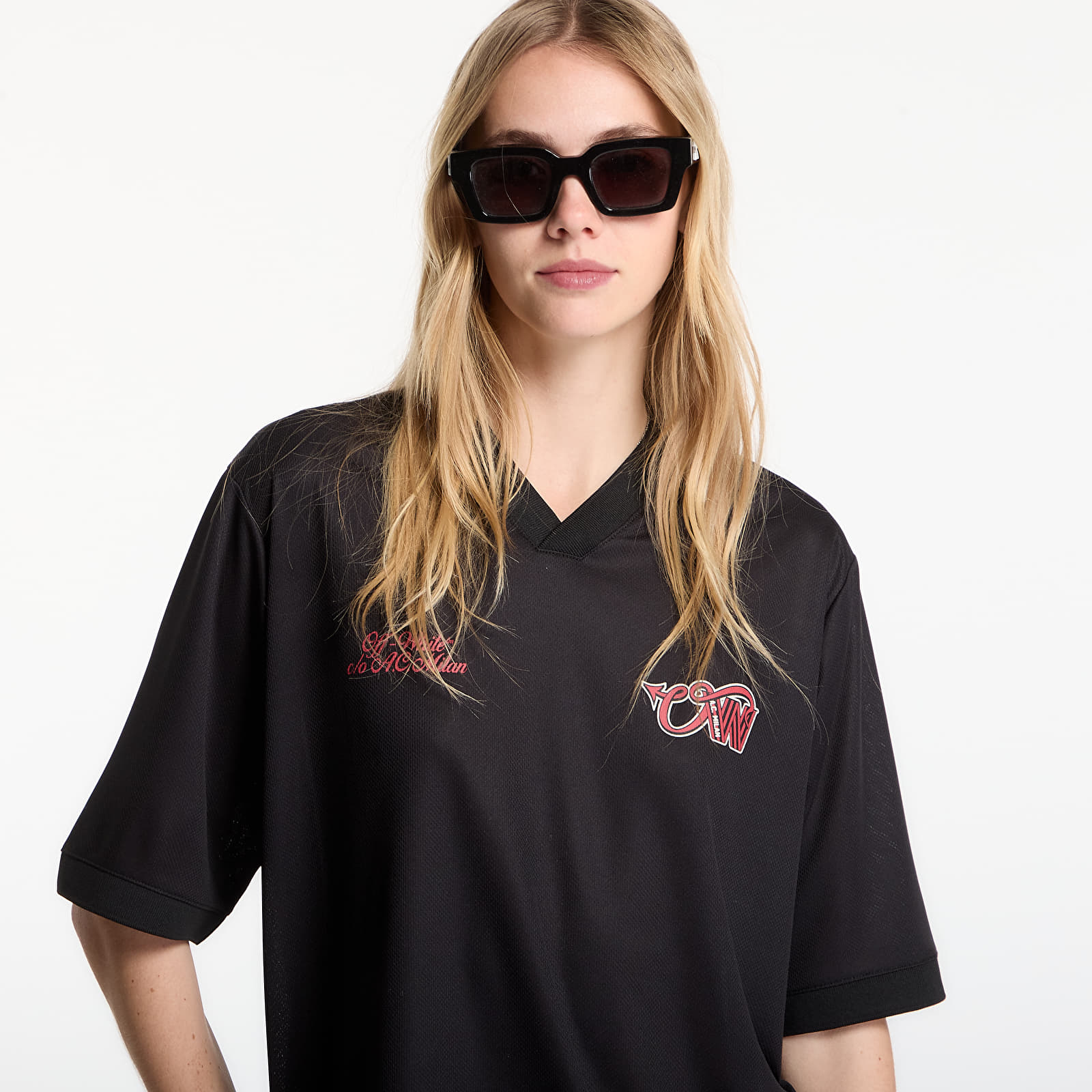 Тениски Off-White x AC Milan Tech Tee Black/ No Color