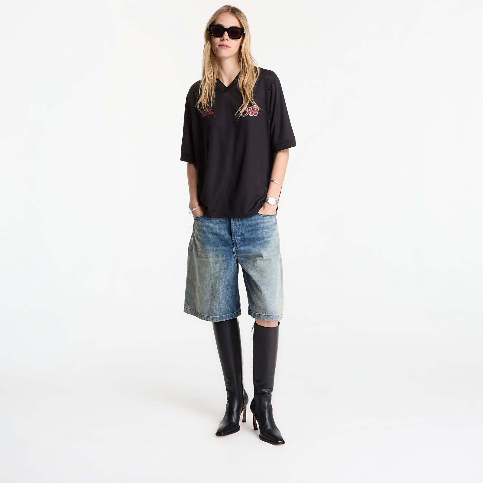 Тениски Off-White x AC Milan Tech Tee Black/ No Color