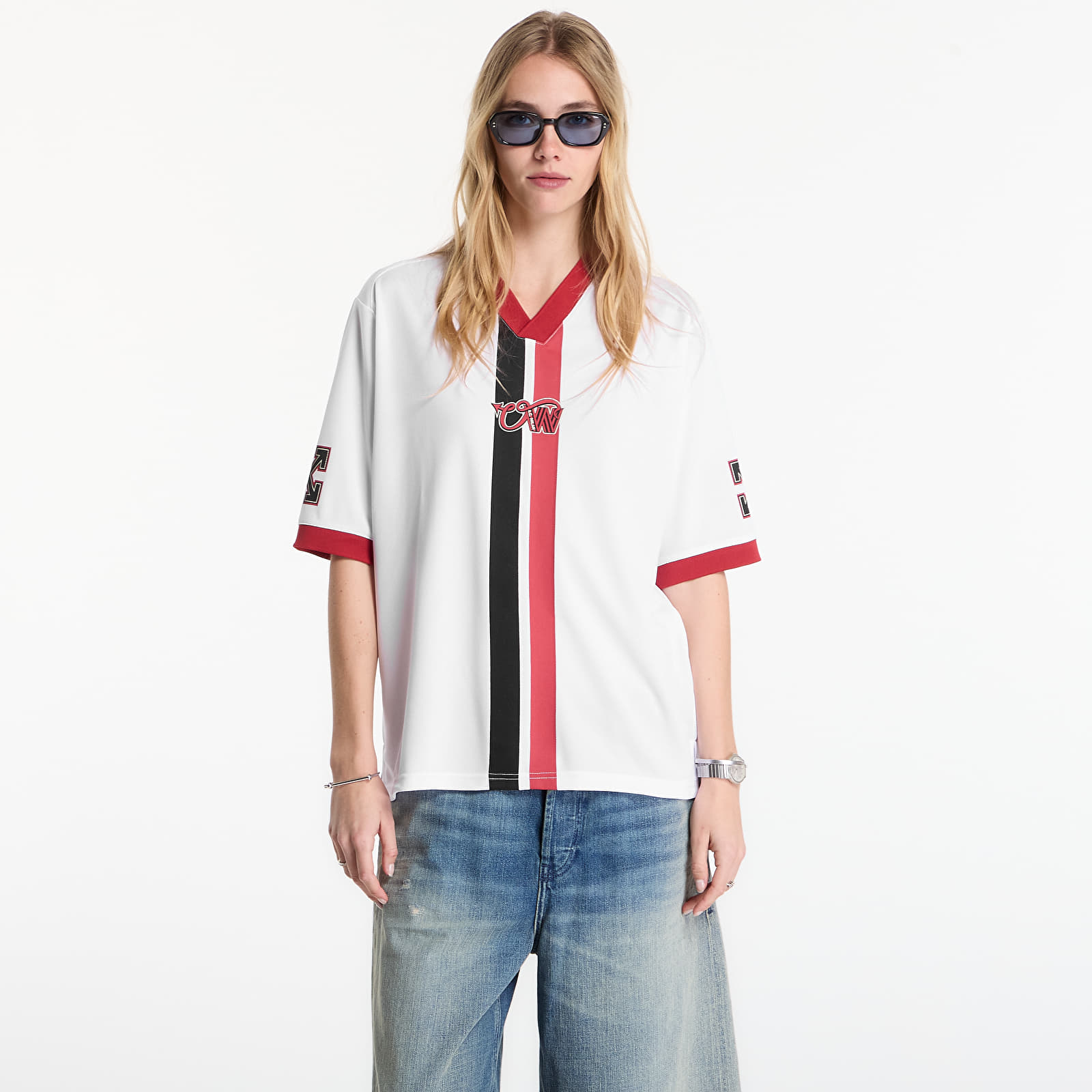 Majice T-shirt Off-White x AC Milan Arrow Tech Tee White/ White