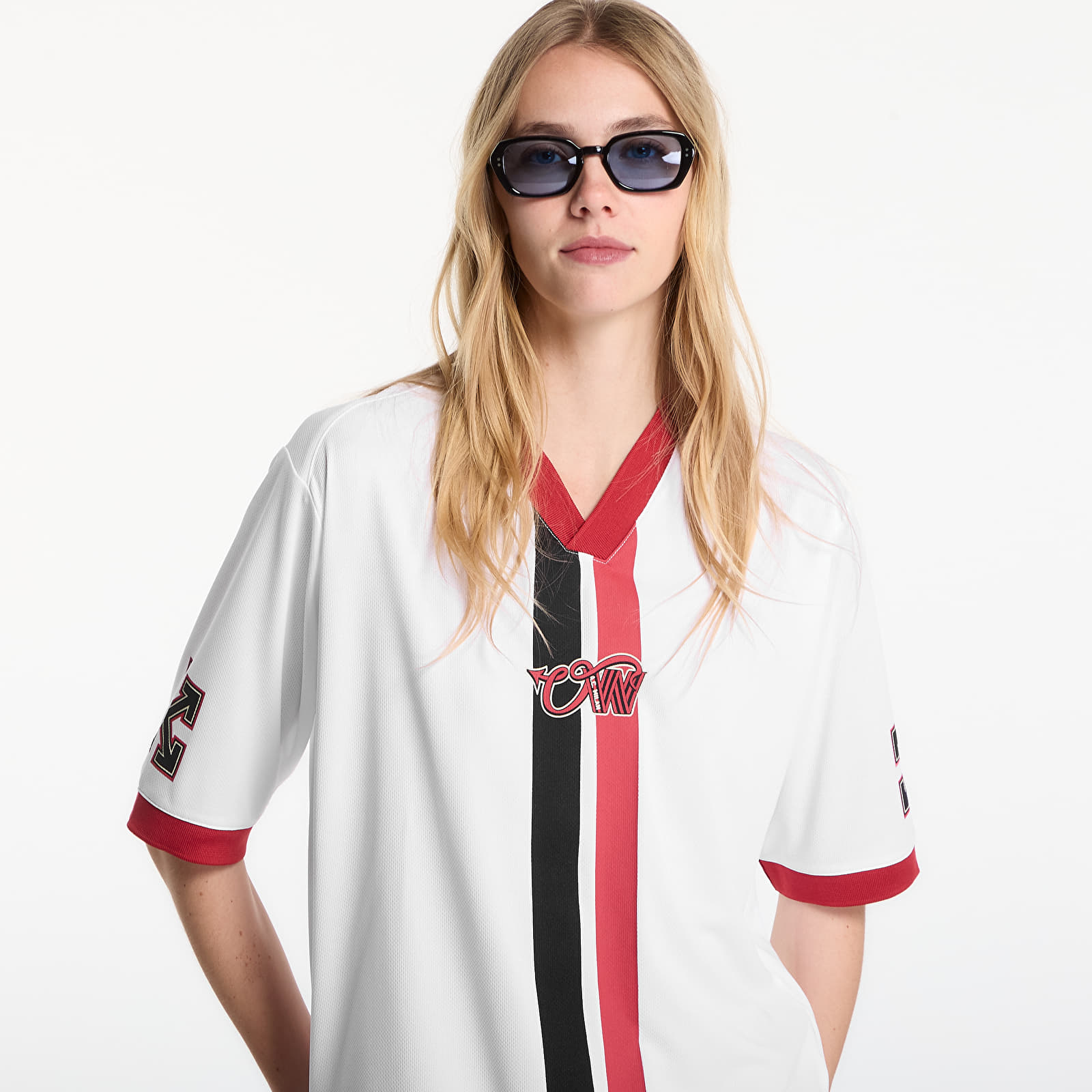 Majice T-shirt Off-White x AC Milan Arrow Tech Tee White/ White