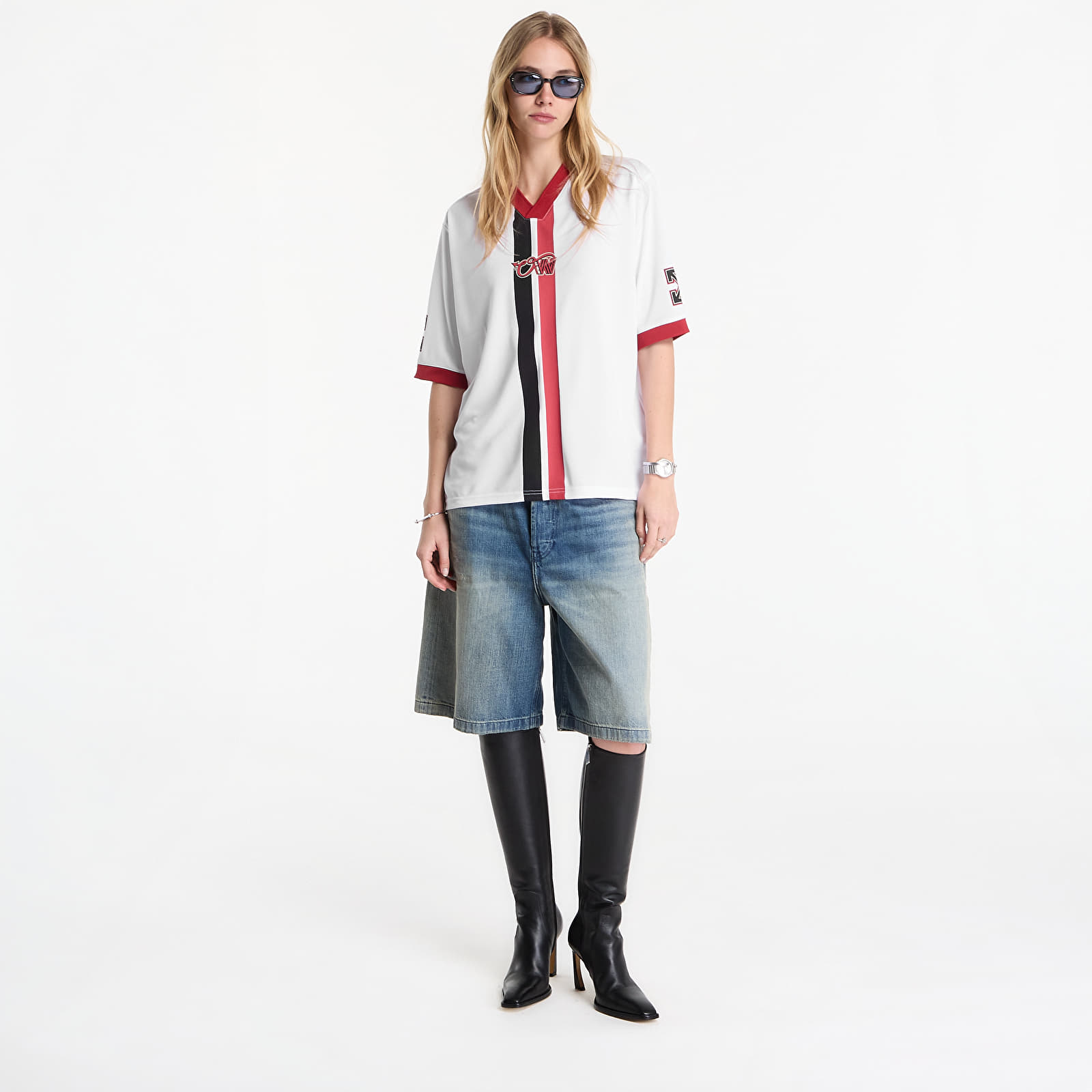 Majice T-shirt Off-White x AC Milan Arrow Tech Tee White/ White