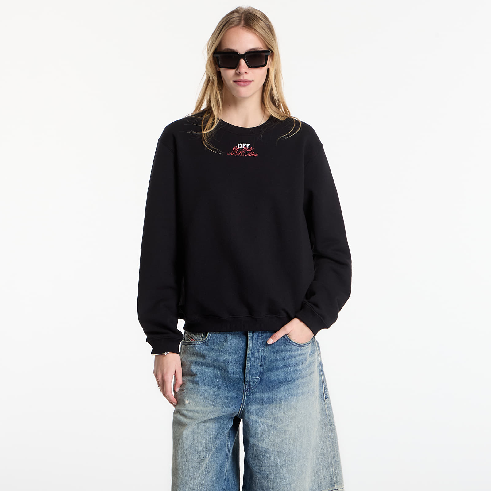 Hettegensere og sweatshirts Off-White x AC Milan Reg Crew Black/ No Color