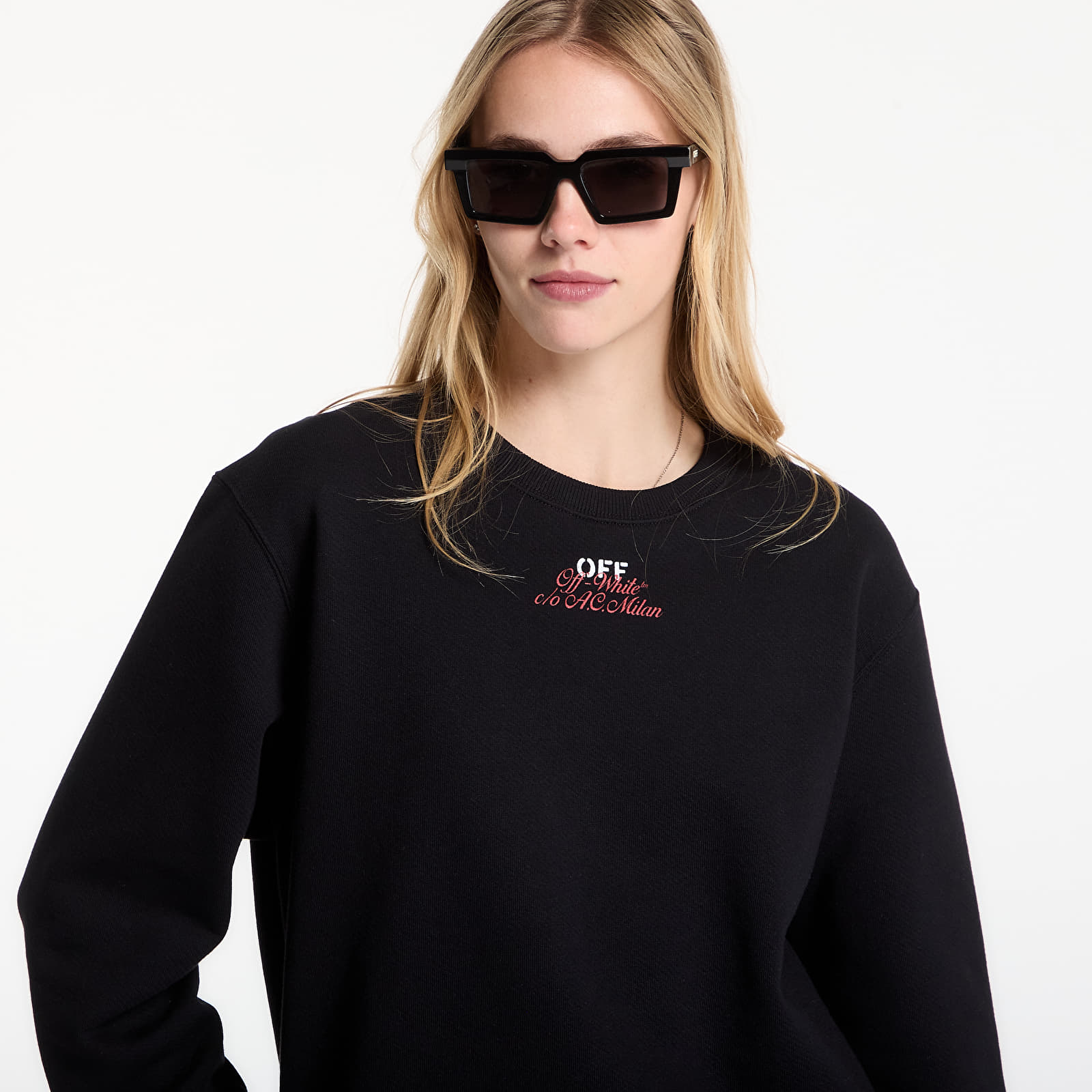 Hettegensere og sweatshirts Off-White x AC Milan Reg Crew Black/ No Color