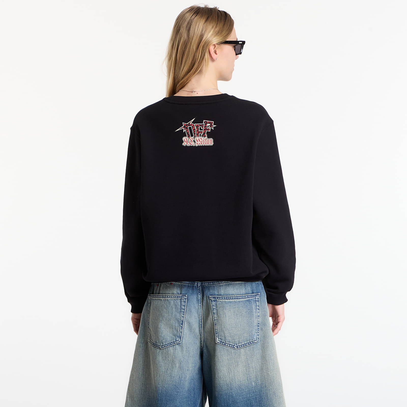 Hettegensere og sweatshirts Off-White x AC Milan Reg Crew Black/ No Color