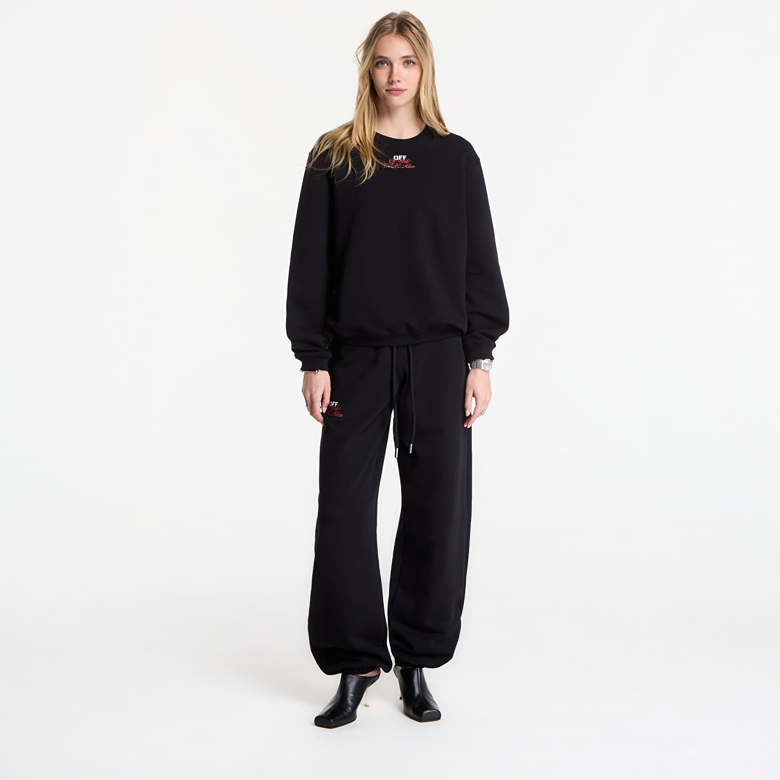Jogginghosen Off-White x AC Milan Reg Sweatpants Black/ No Color