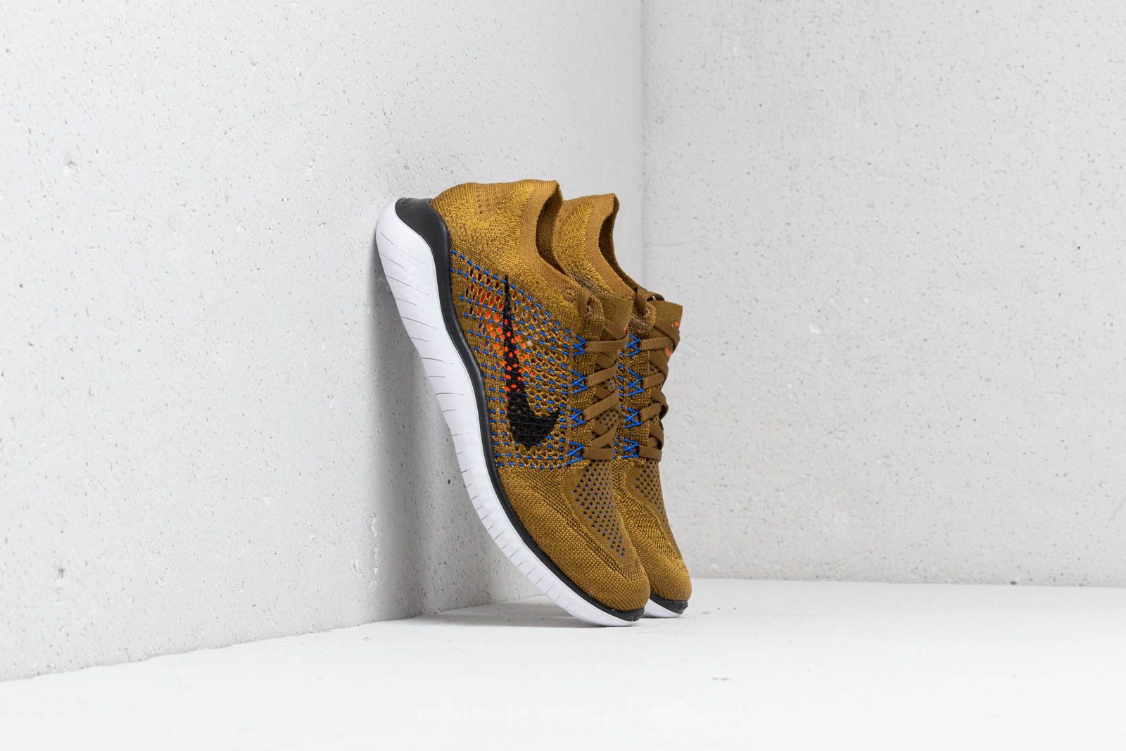 Herren Sneaker und Schuhe Nike Free Run Flyknit 2018 Olive Flak