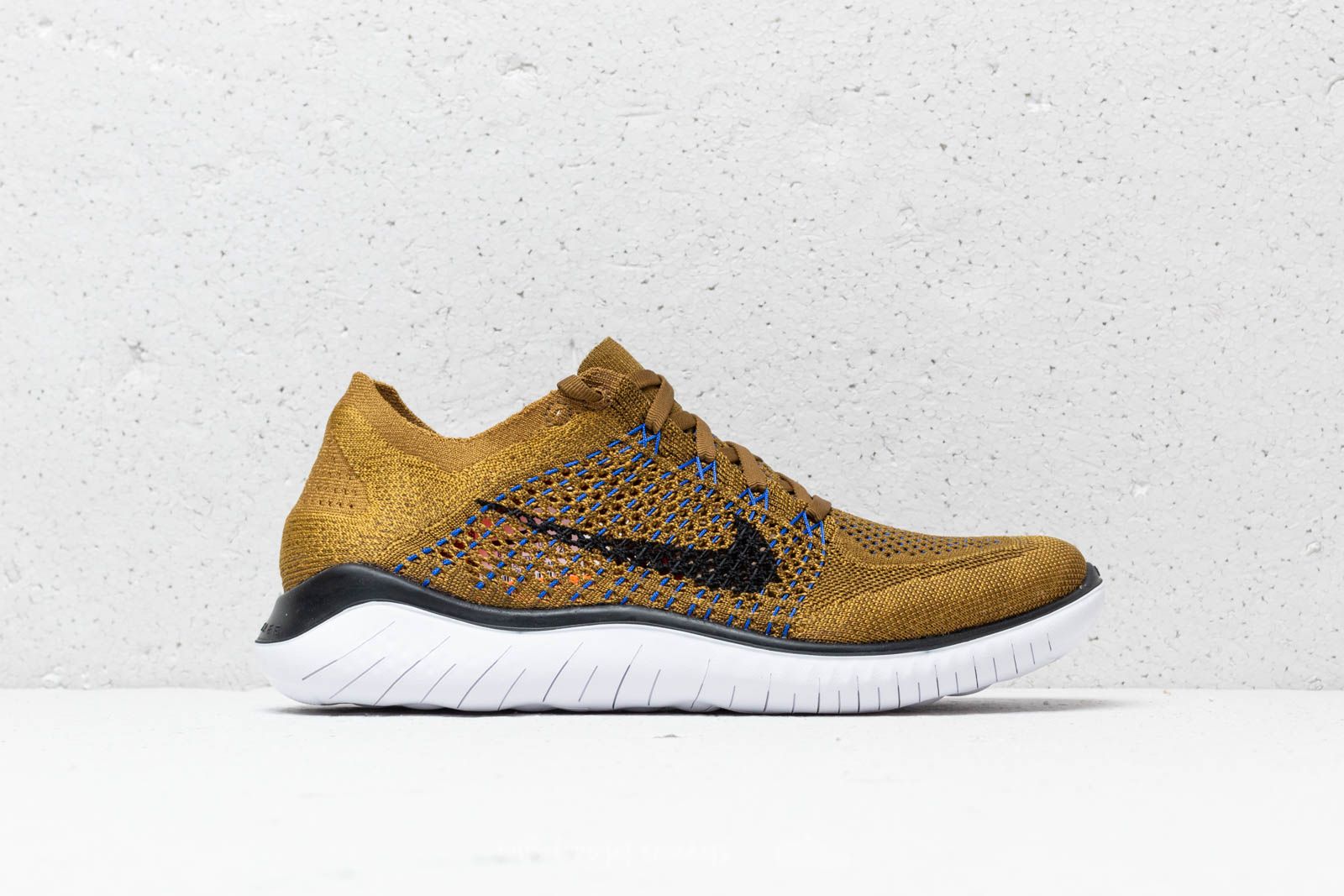 Herren Sneaker und Schuhe Nike Free Run Flyknit 2018 Olive Flak