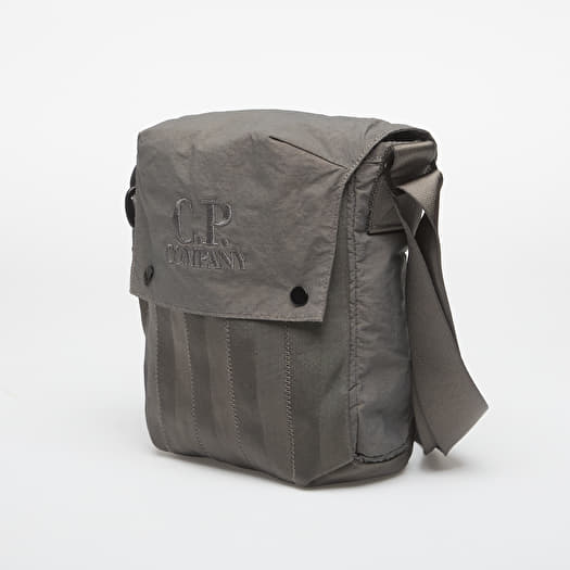 C.P. Company Plain Paper Touch Mixed Shoulder Bag Gunmetal | Footshop