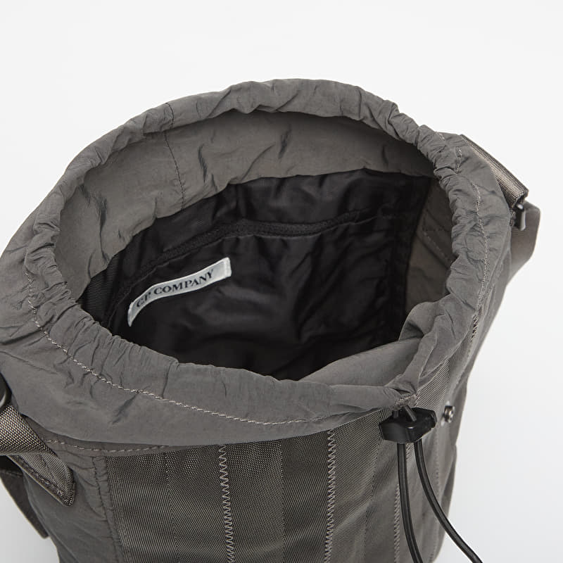 C.P. Company Plain Paper Touch Mixed Shoulder Bag Gunmetal | Footshop
